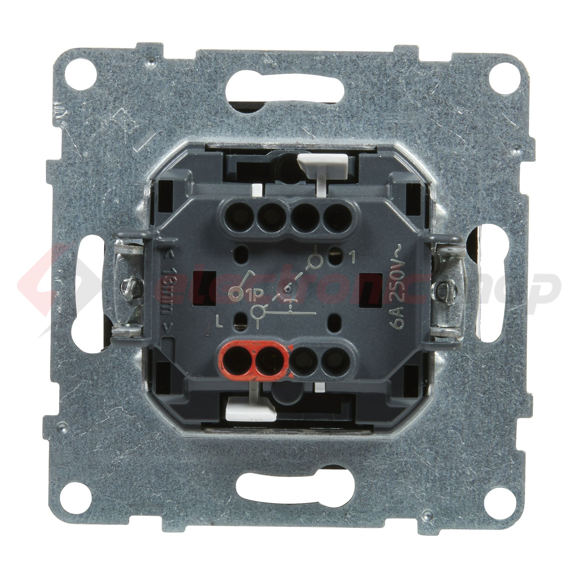 Suno N101 nyomó betét közp. fedéllel 1- nyomógomb 1z fekete IP20 süllyesztett dmax. LEGRAND - 721409