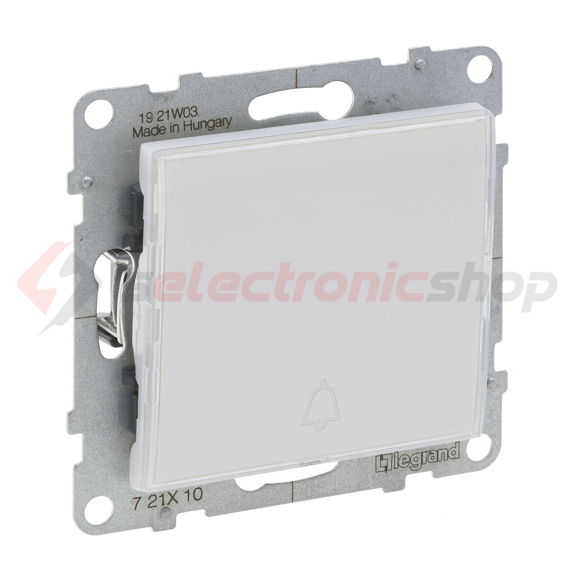 Suno N101 nyomó betét közp. fedéllel 1- nyomógomb 1z IP20 jelzőfény címketartó műanyag LEGRAND - 721110