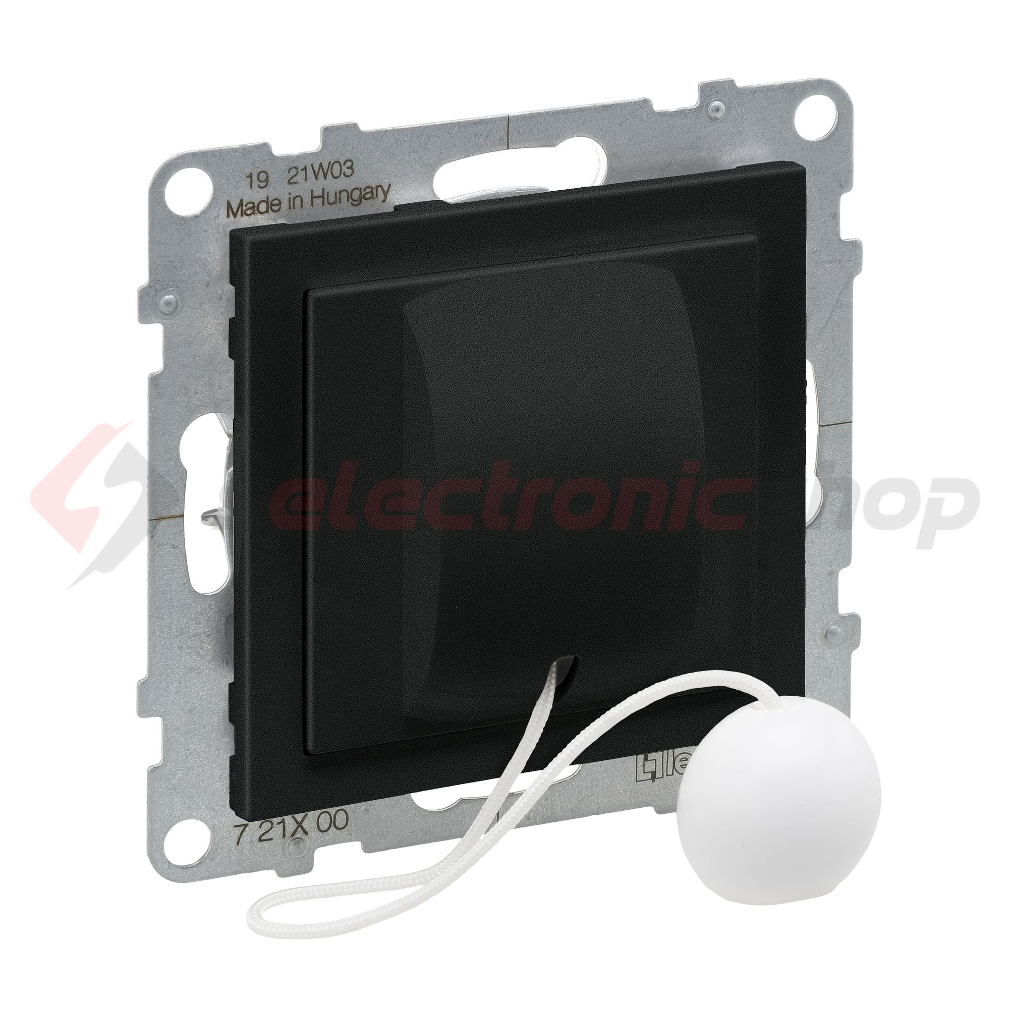 Suno N101húzózsinóros nyomó betét közp. fedéllel húzózsinór 1ny 1z 1v fekete IP20 műanyag LEGRAND - 721400