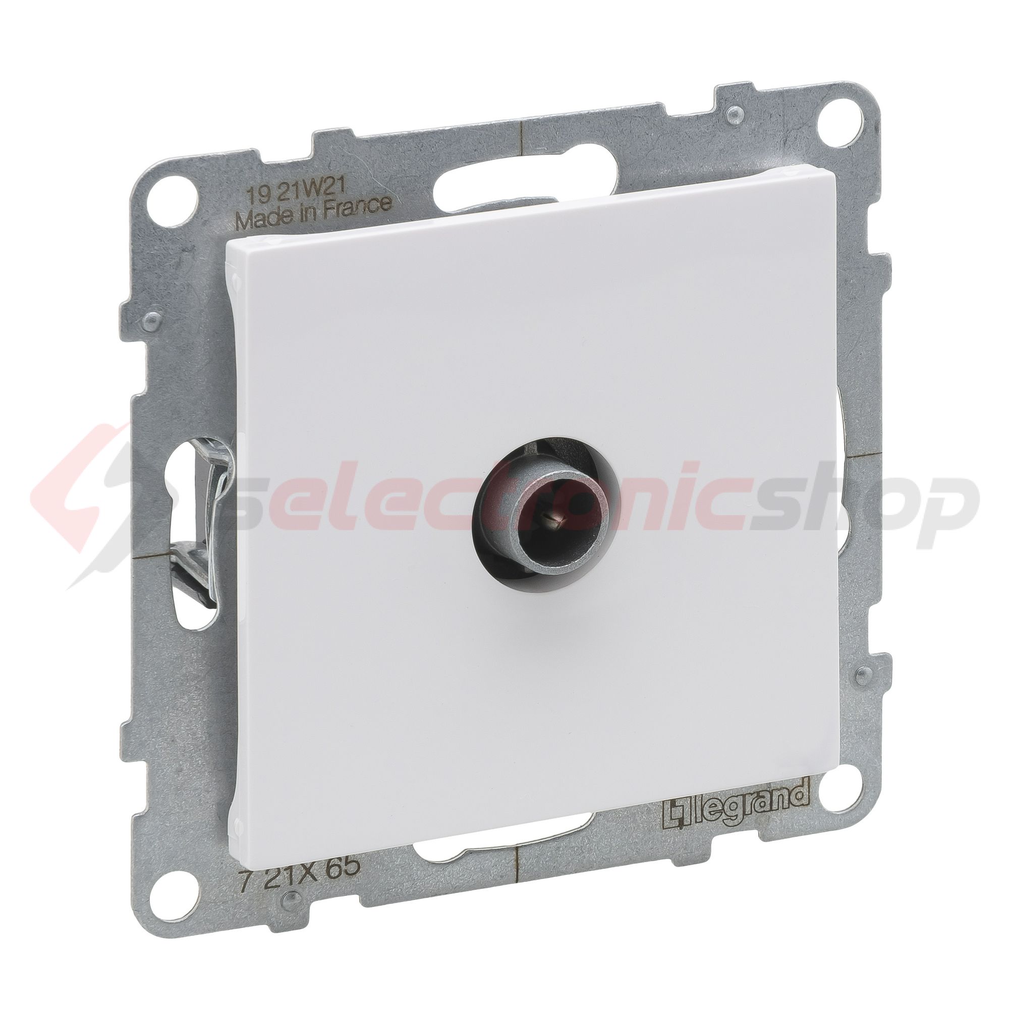 Suno TV 1-kimenet átmenő süllyesztett 14dB/860MHz fehér LEGRAND - 721165