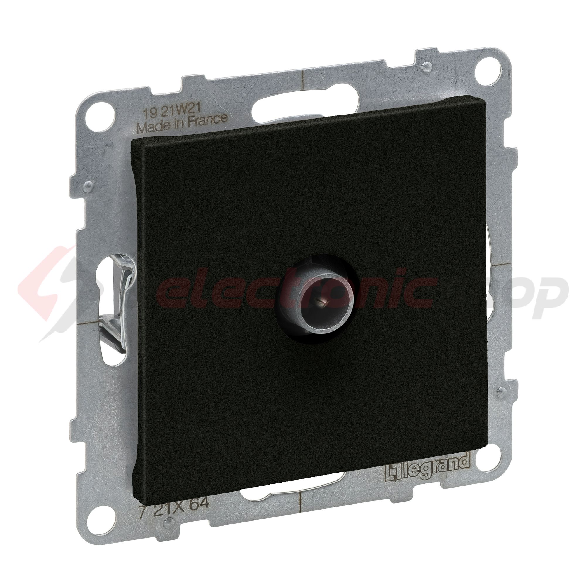 Suno TV 1-kimenet végzáró süllyesztett 1.5dB/860MHz fekete 1.5dB/2150MHz LEGRAND - 721464