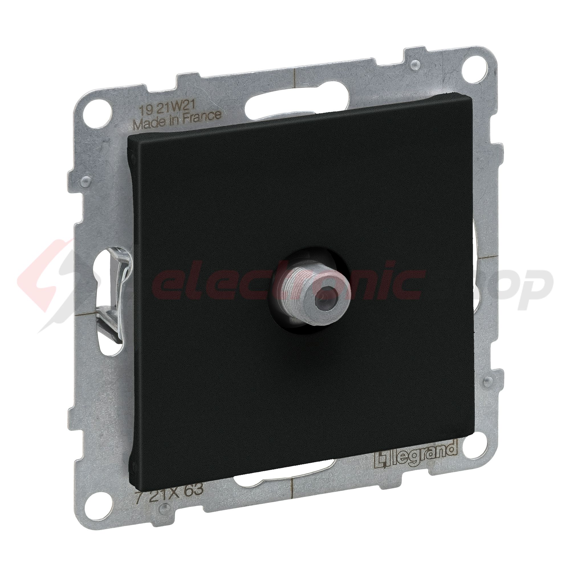 Suno TV (F) 1-kimenet végzáró süllyesztett 1.5dB/860MHz fekete 1.5dB/2150MHz LEGRAND - 721463