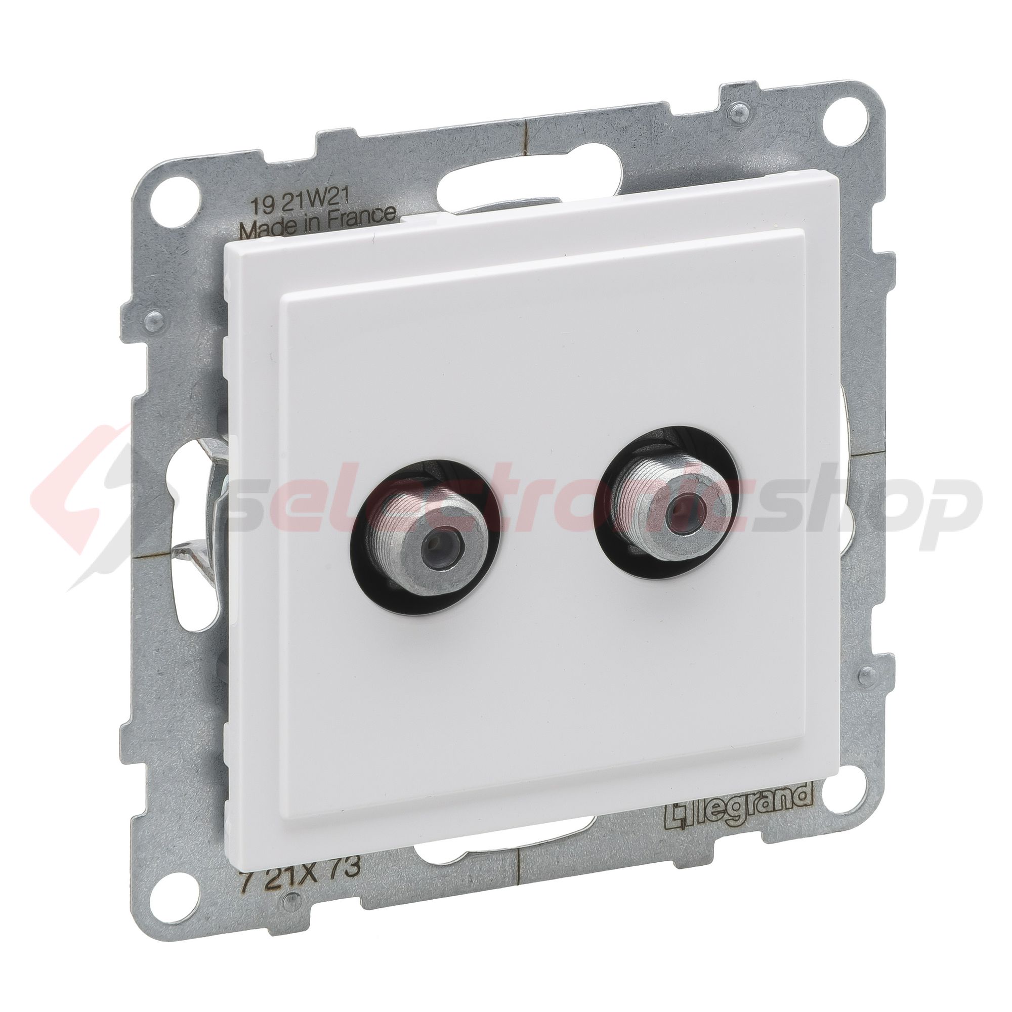 Suno TV (F) 2-kimenet végzáró süllyesztett 1.5dB/860MHz fehér 1.5dB/2150MHz LEGRAND - 721173