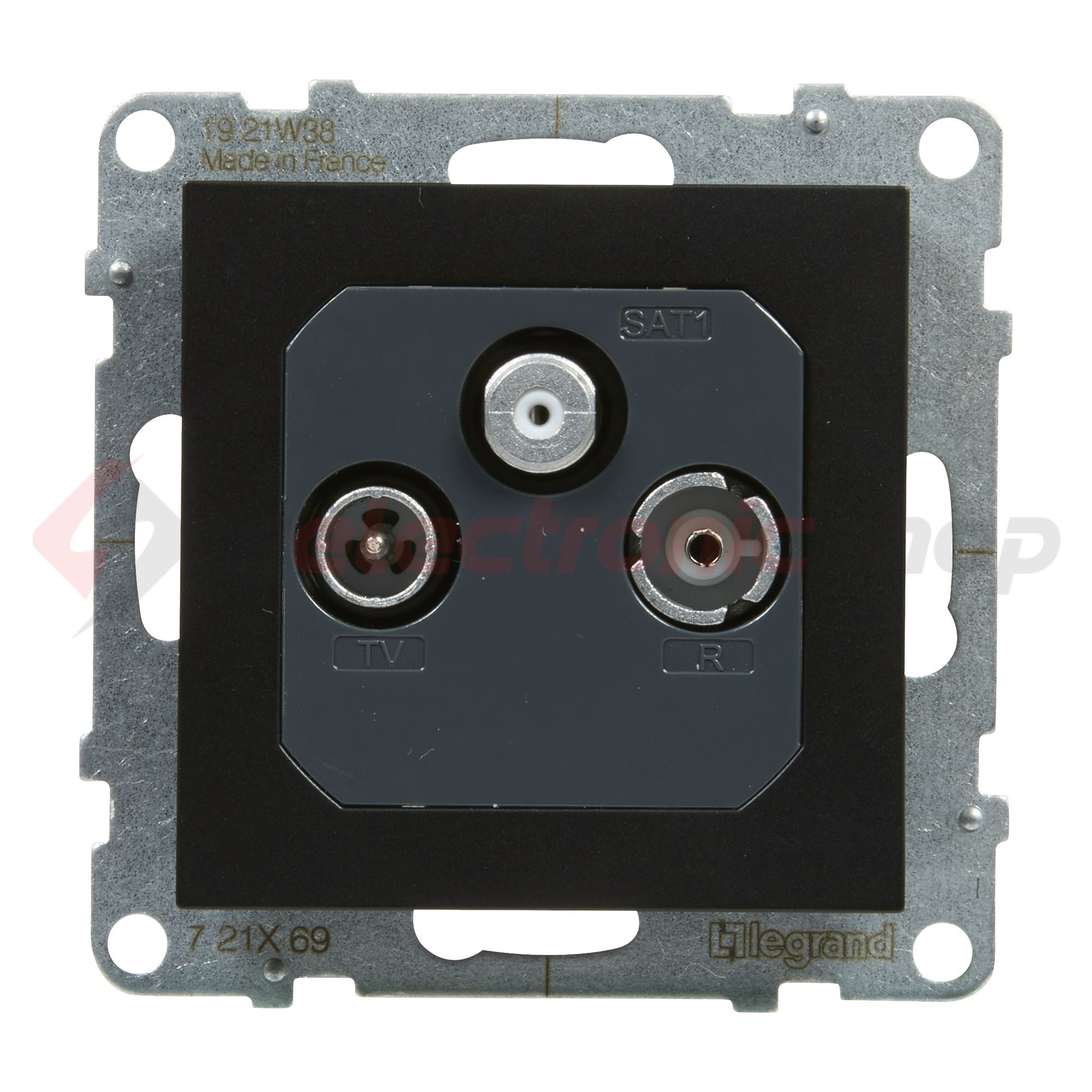 Suno TV-R-SAT 3-kimenet végzáró süllyesztett 10dB/860MHz fekete 10dB/2150MHz LEGRAND - 721469