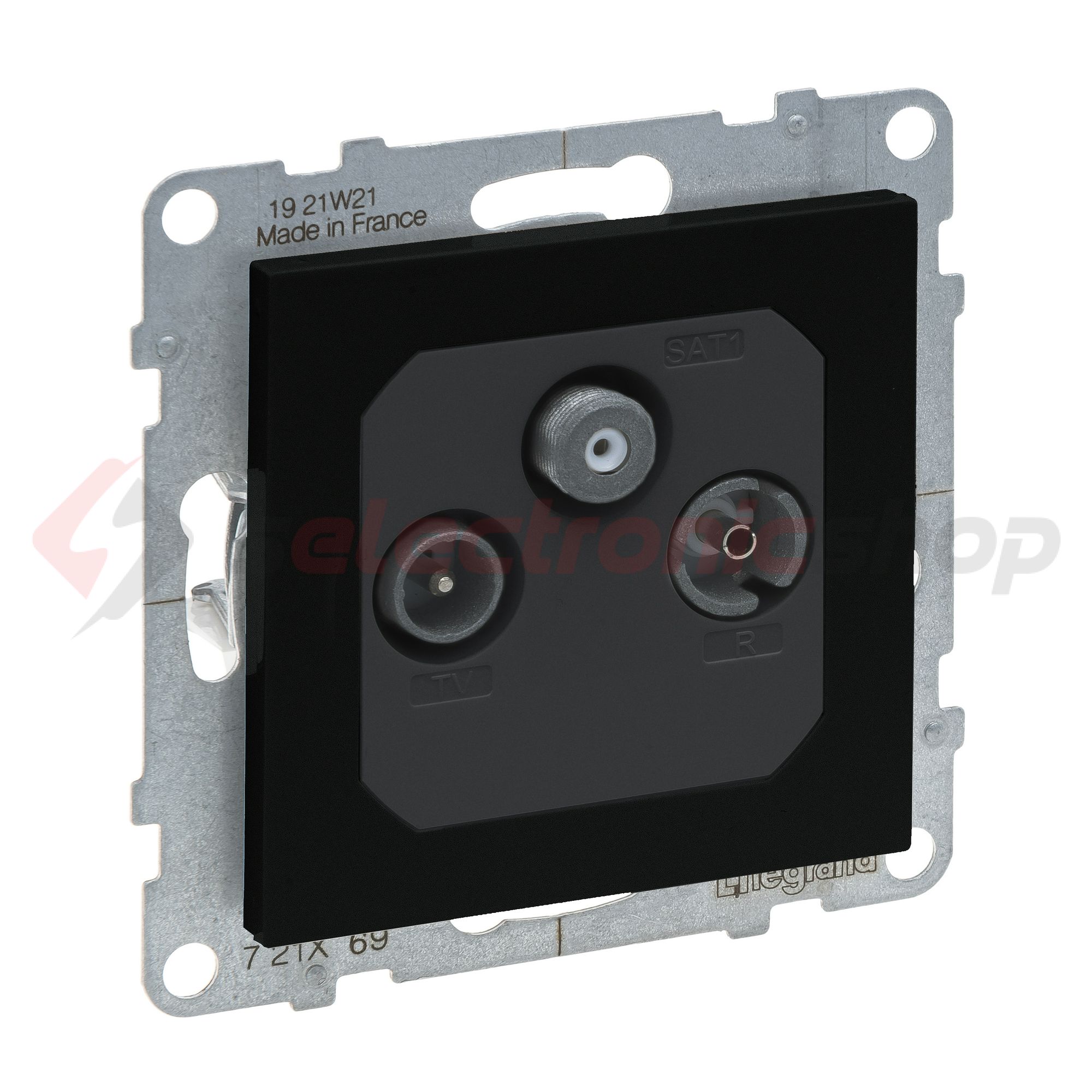 Suno TV-R-SAT 3-kimenet végzáró süllyesztett 10dB/860MHz fekete 10dB/2150MHz LEGRAND - 721469