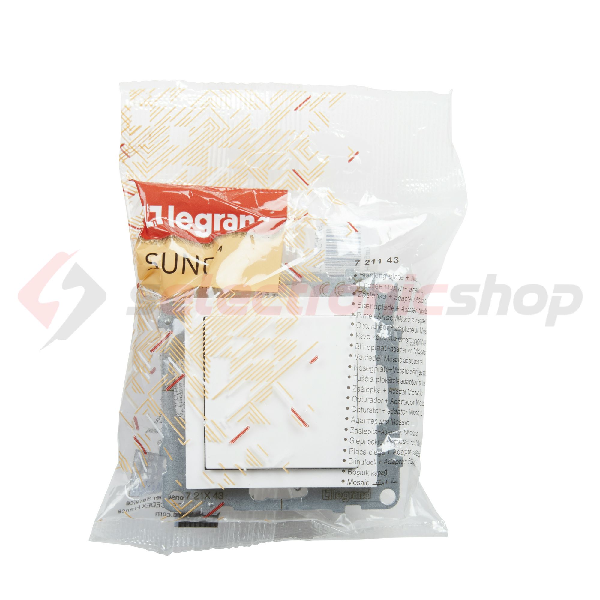 Suno vakdugó Program Mosaic adapterrel műanyag négyzetes fehér LEGRAND - 721143