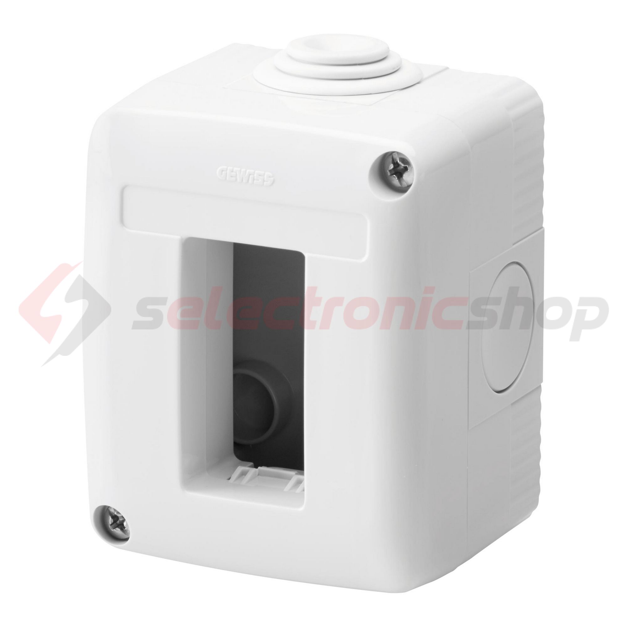 System szerelvénydoboz 1M 1-egység függőleges szürke műanyag IP40 27Combi GEWISS - GW27001