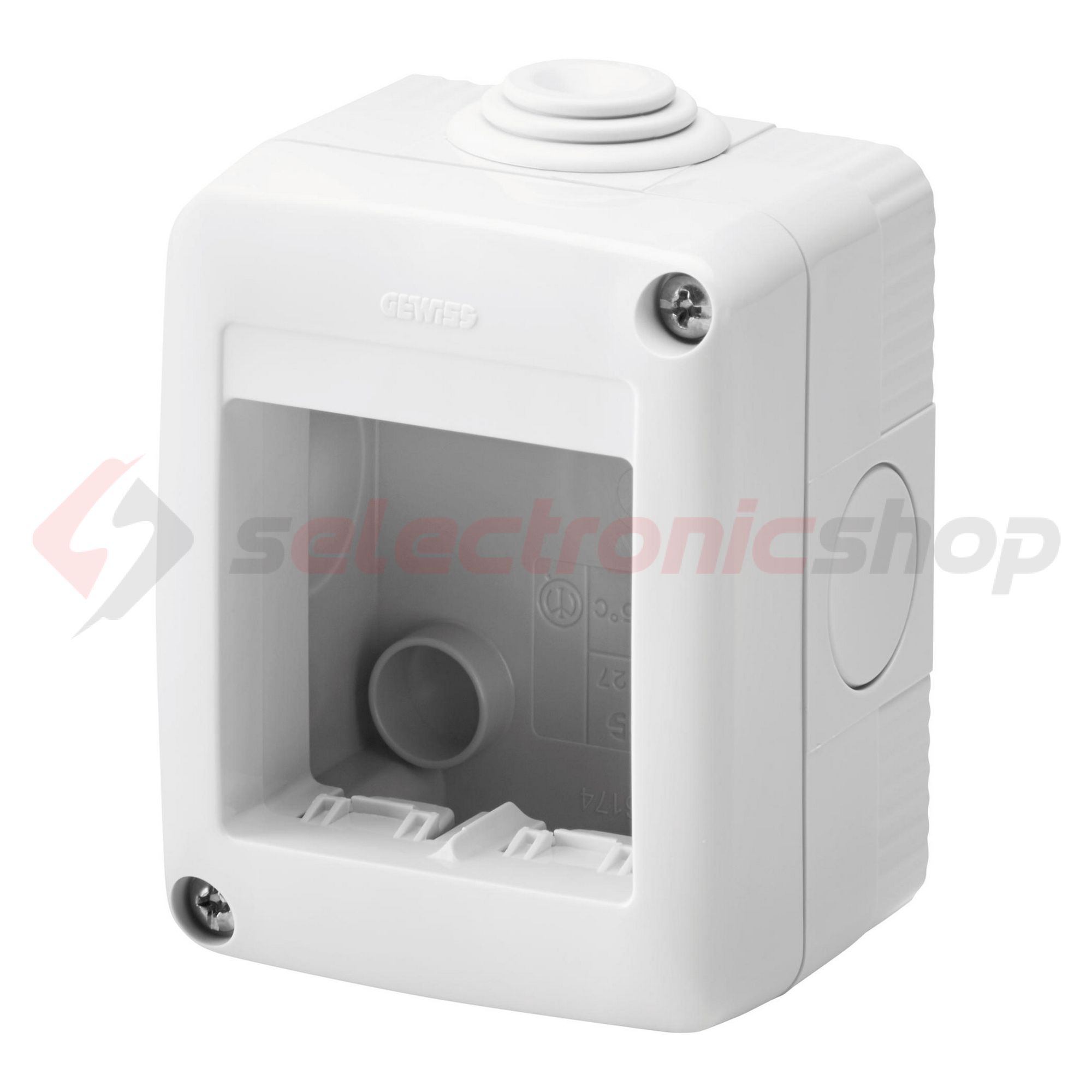 System szerelvénydoboz 2M 1-egység függőleges szürke műanyag IP40 27Combi GEWISS - GW27002