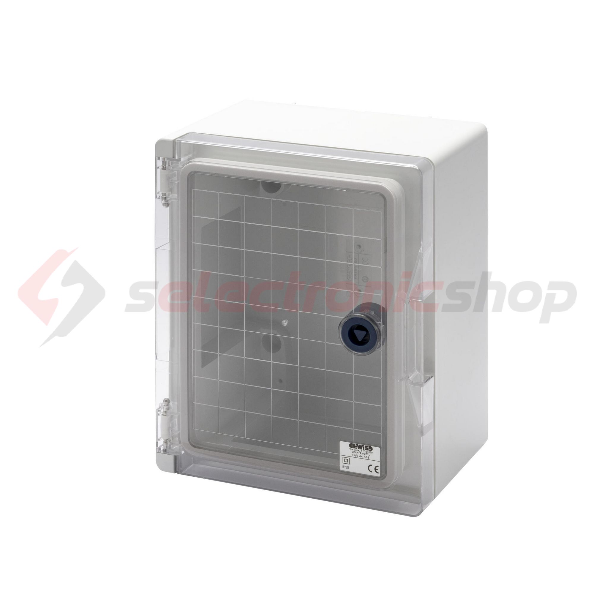 Szekrény fali szerelőlemez nélkül műanyag 254mm x 200mm x 135mm IP55 szürke 44CEP GEWISS - GW44818