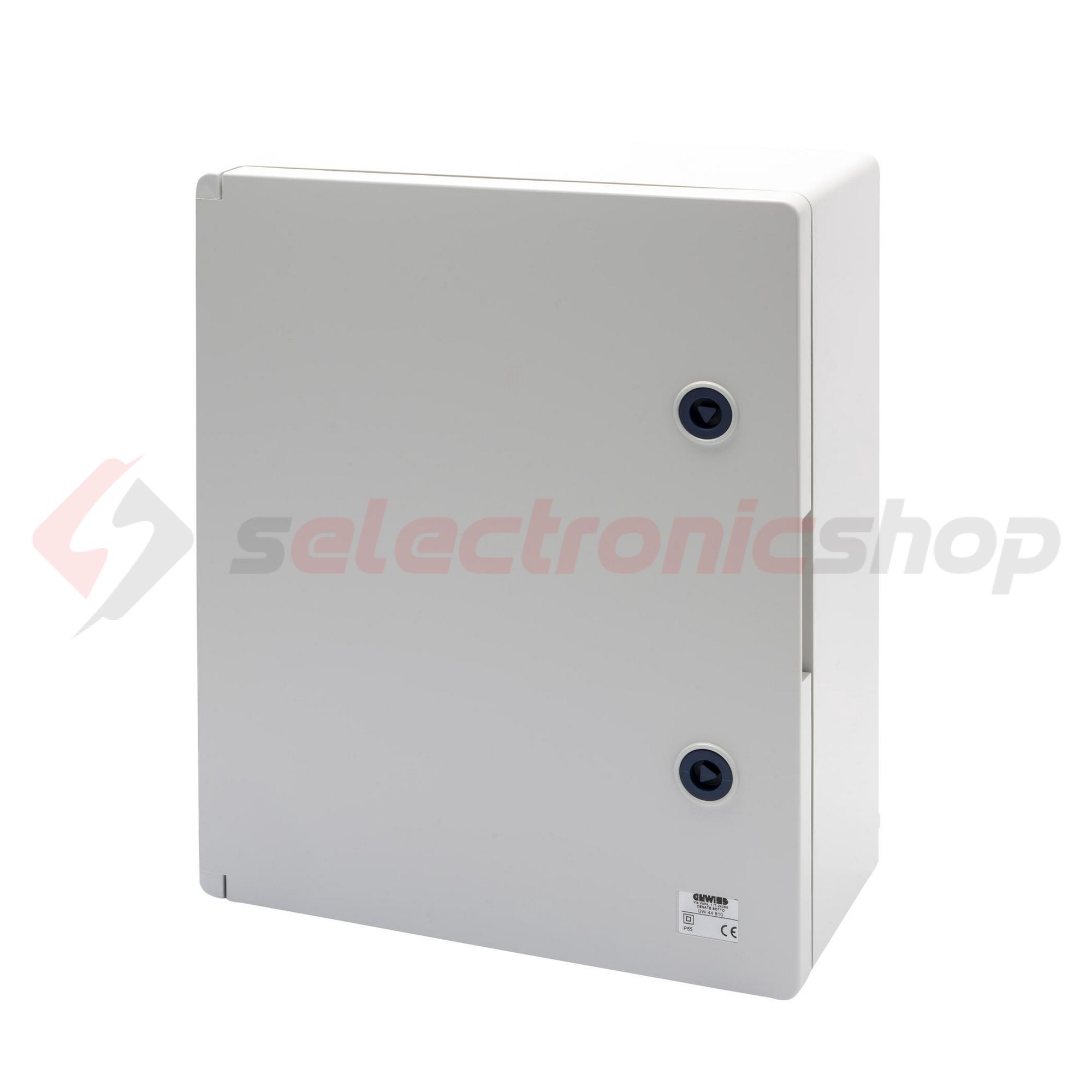 Szekrény fali szerelőlemez nélkül műanyag 396mm x 316mm x 160mm IP55 szürke 44CEP GEWISS - GW44810