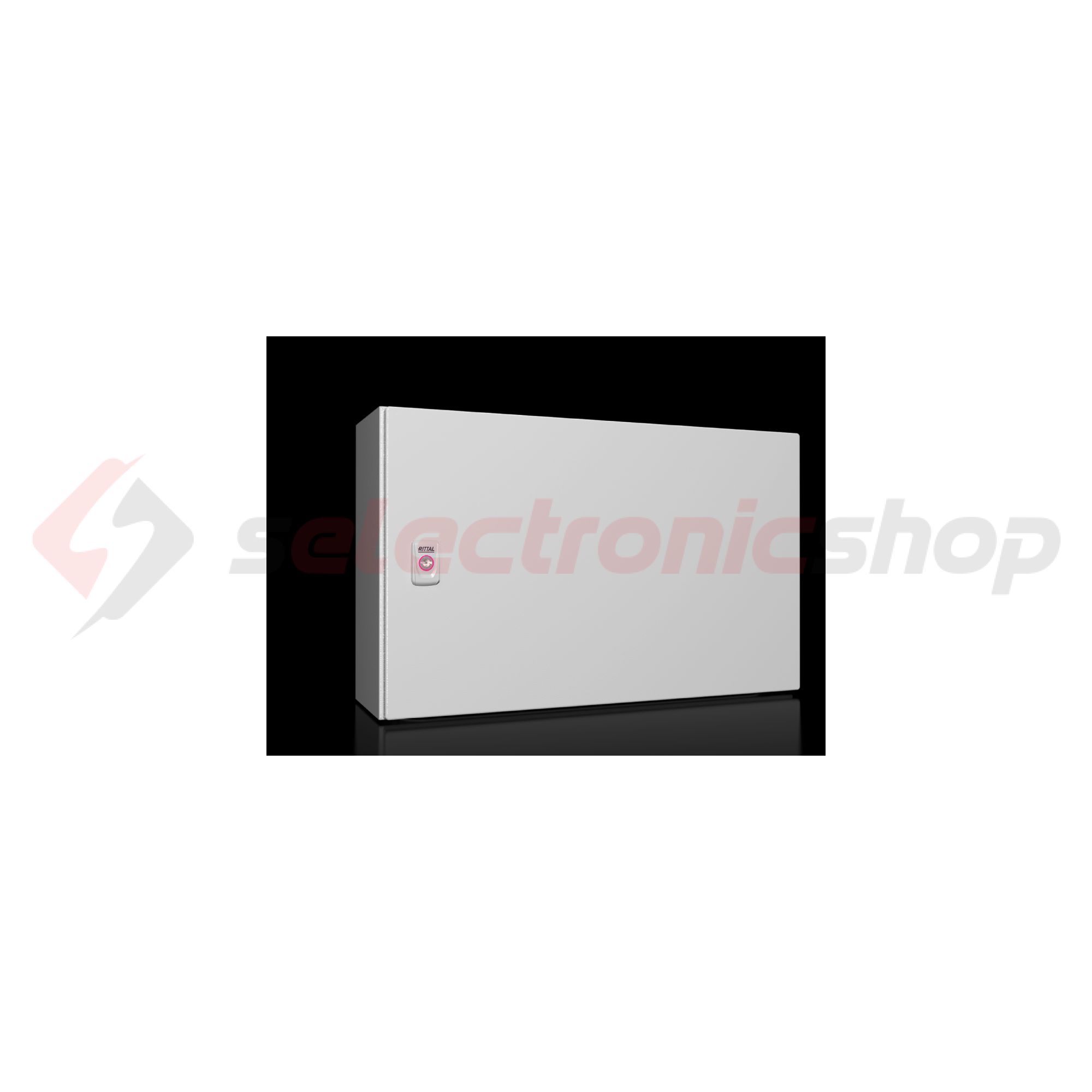 Szekrény fali teli ajtós acél szerelőlappal 380mm x 600mm x 210mm IP66 AX 1039.000 Rittal - 1039000