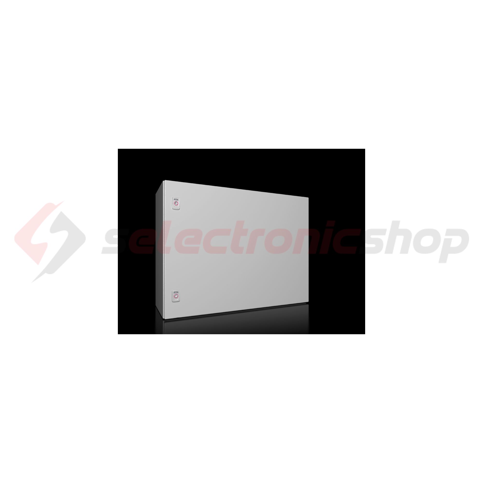 Szekrény fali teli ajtós acél szerelőlappal 600mm x 800mm x 300mm IP66 AX 1055.000 Rittal - 1055000