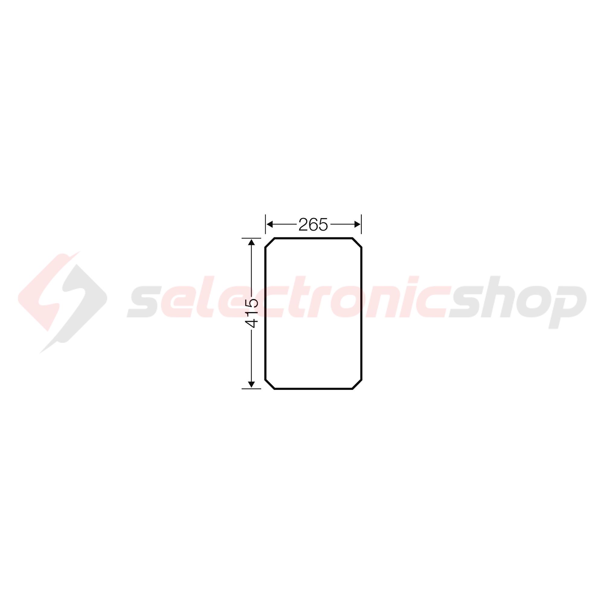 Szerelőlap MI703-hoz műanyag 415mm-ma 265mm-sz kezeletlen MiMP3 ENYMETER Hensel - 2000018