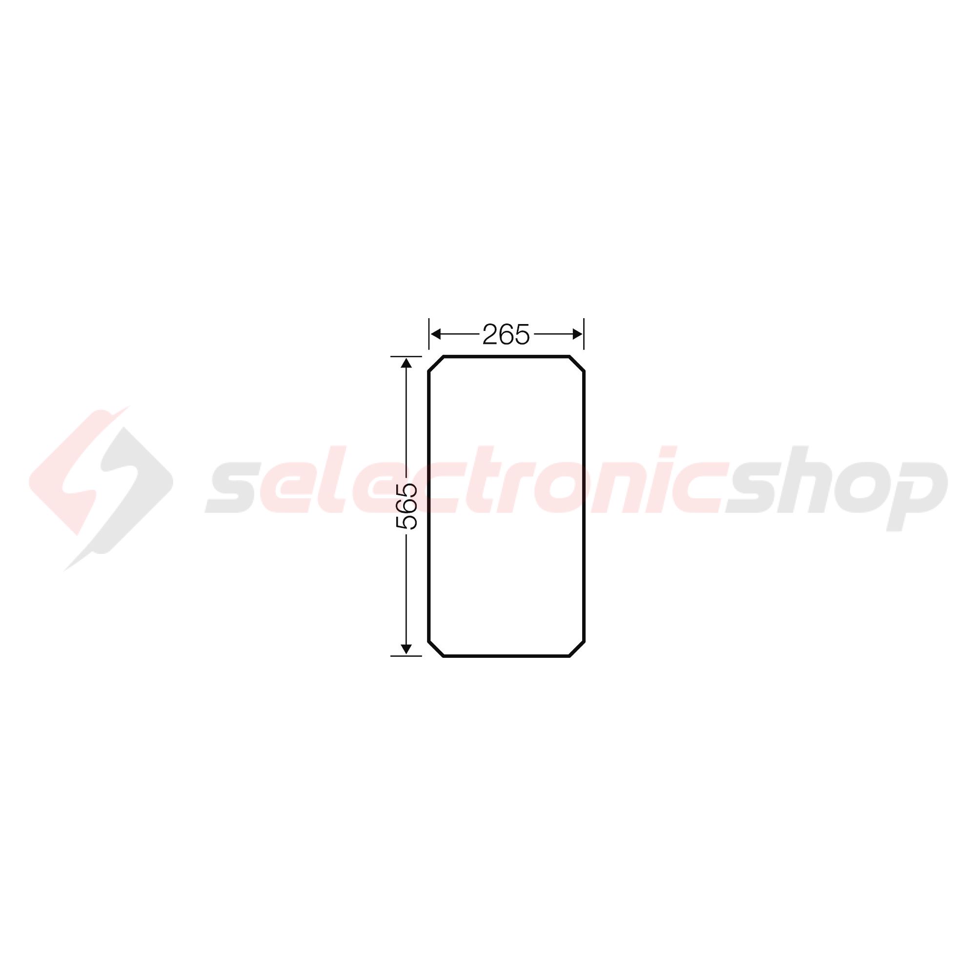 Szerelőlap MI704-hez műanyag 565mm-ma 265mm-sz kezeletlen MiMP4 ENYMETER Hensel - 2000019
