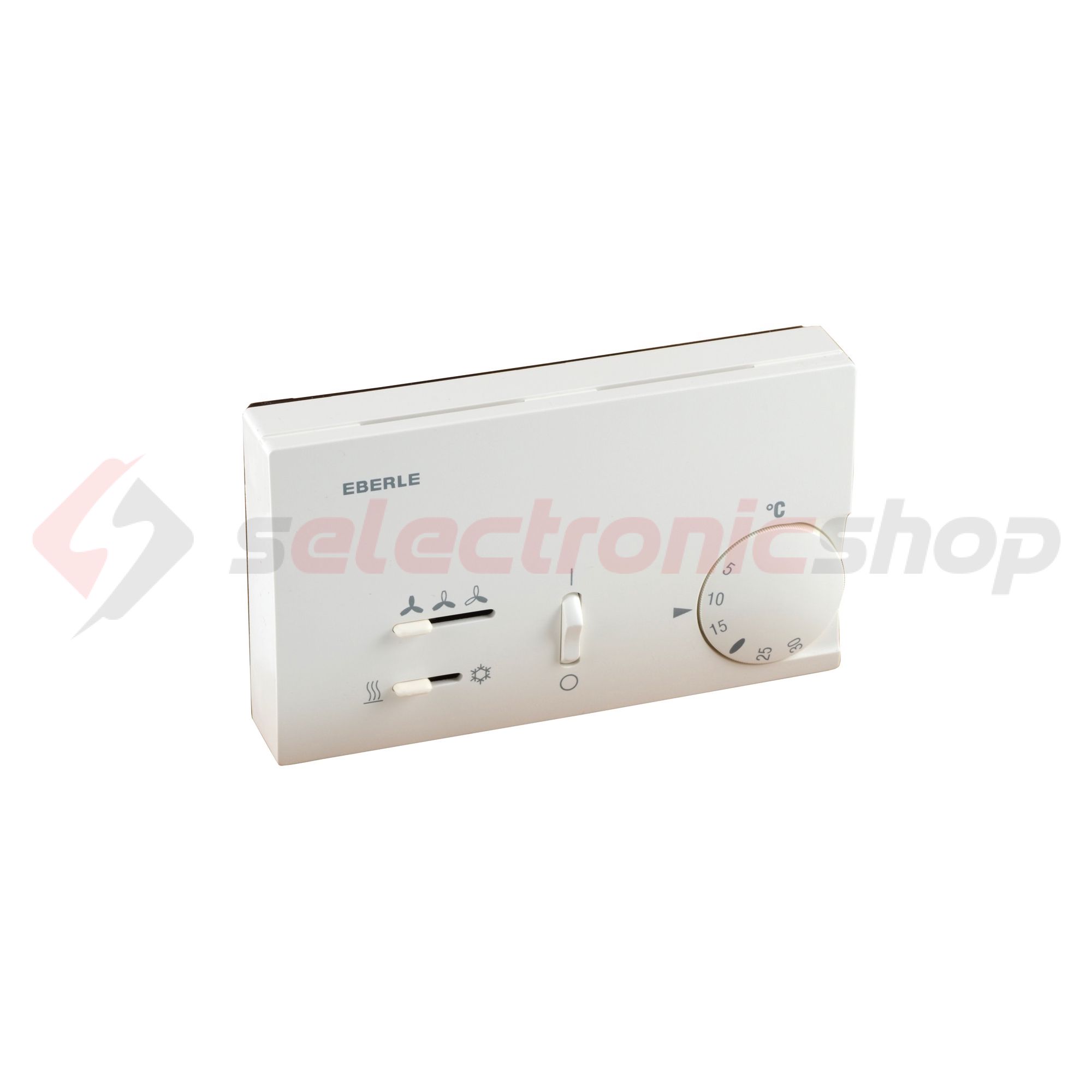 Szobatermosztát analóg klímához komplett 5-30°C 10A 230V falonkívüli fehér KLR-E 7010 EBERLE - 111771051100