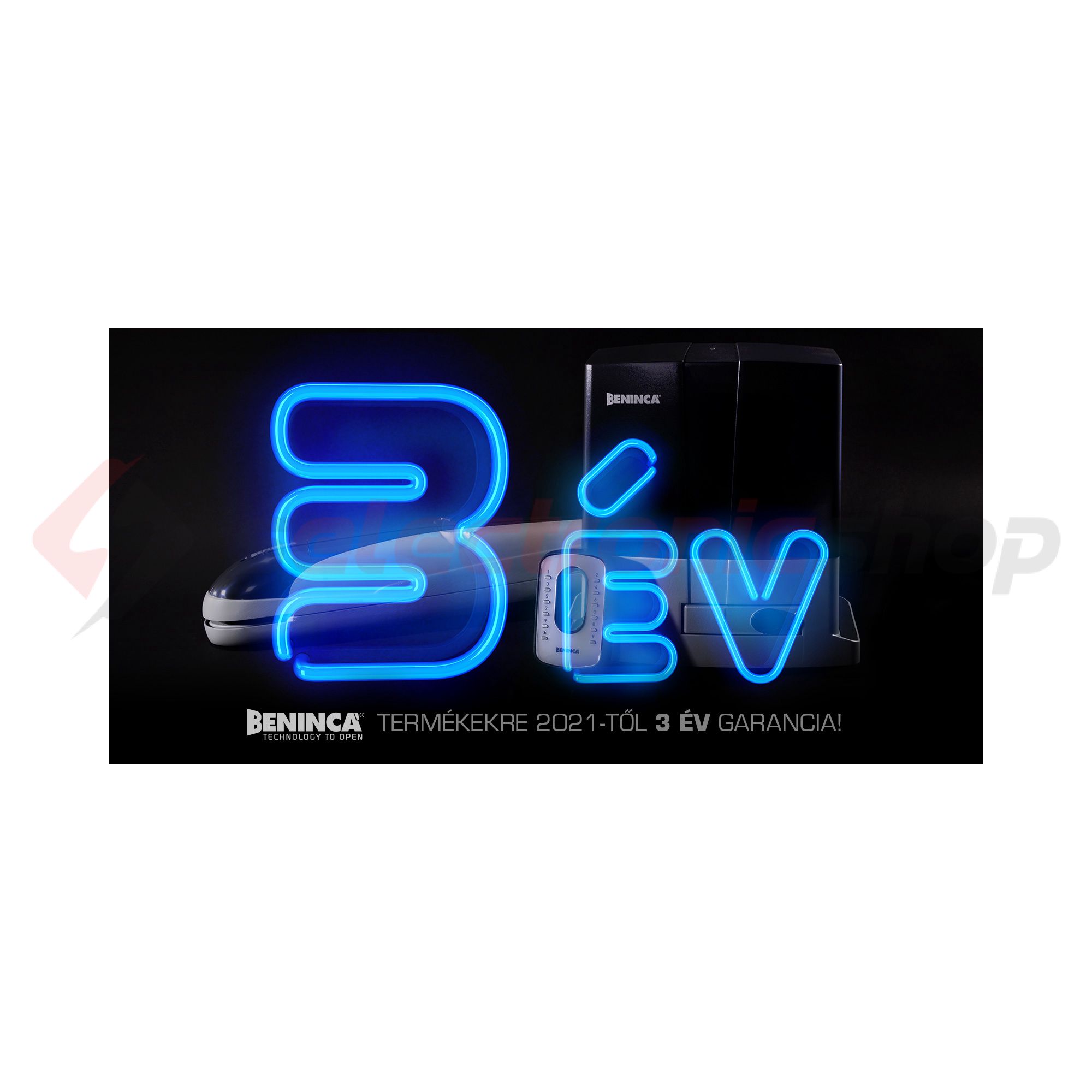 Távirányító kapunyitóhoz 4csatorna 433MHz exkluzív ARC vagy HCS ugrókód  TO.GO4VA BENINCA - 9863174