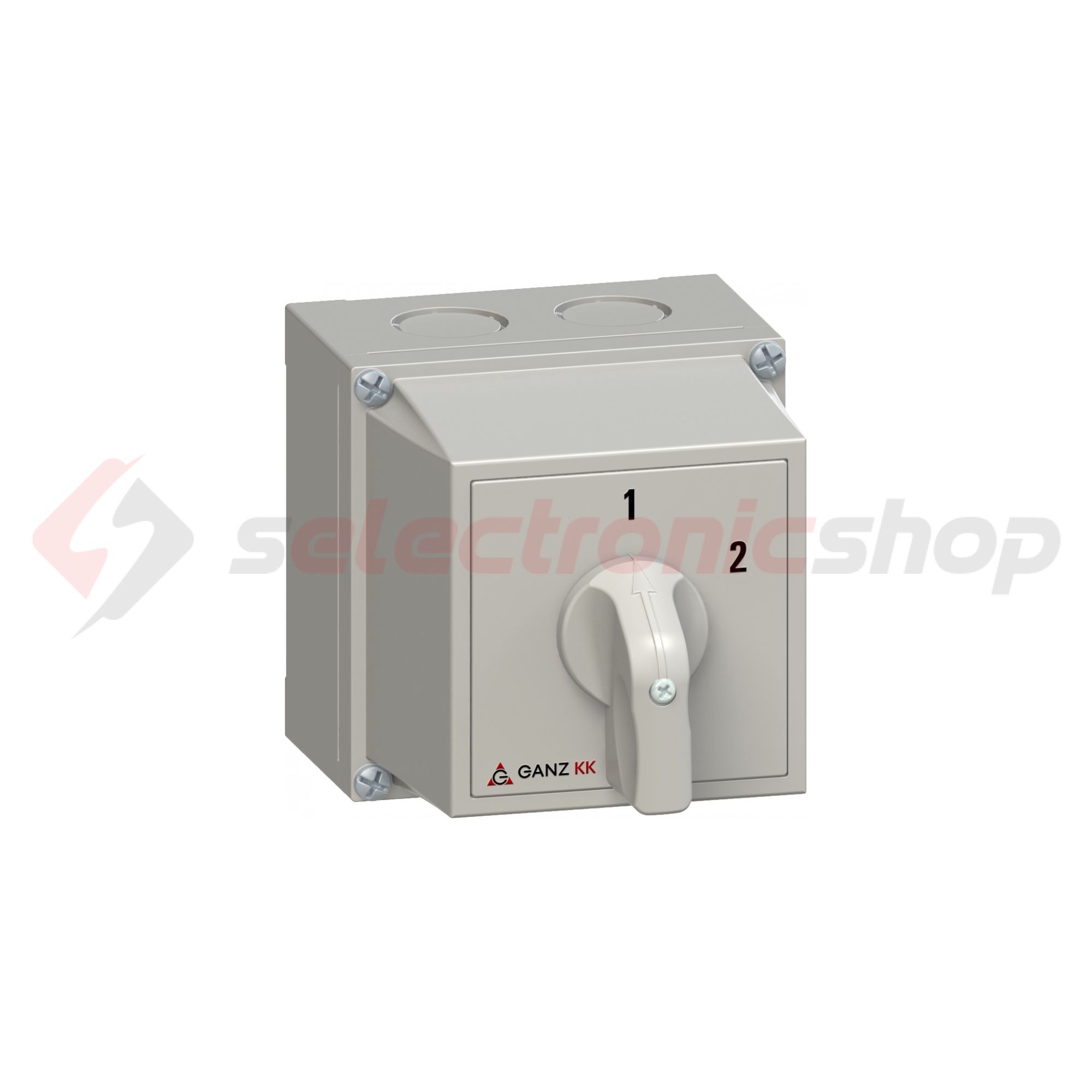 Terhelés 1-2 átkapcsoló 3P 20A tokozott KKM0-20-6004 Ganz KK - 3AC6004XB00S40