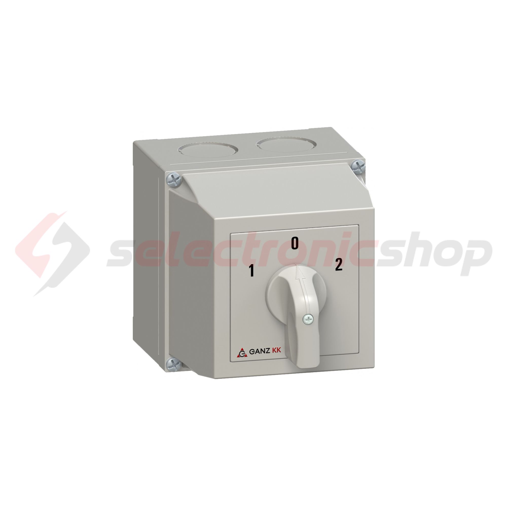 Terhelés irányváltó kapcsoló 3P 32A tokozott KKM1-32-6008 Ganz KK - 4AF6008XB00S40