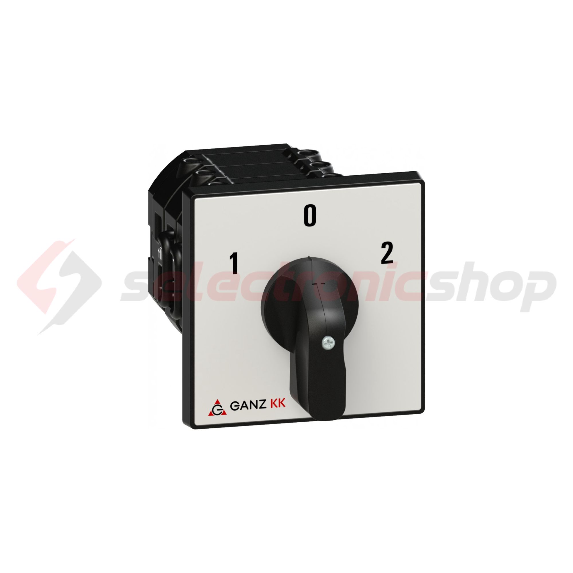 Terhelés irányváltó kapcsoló 3P 40A előlapra KK2-40-6008 Ganz KK - 903-6008-601
