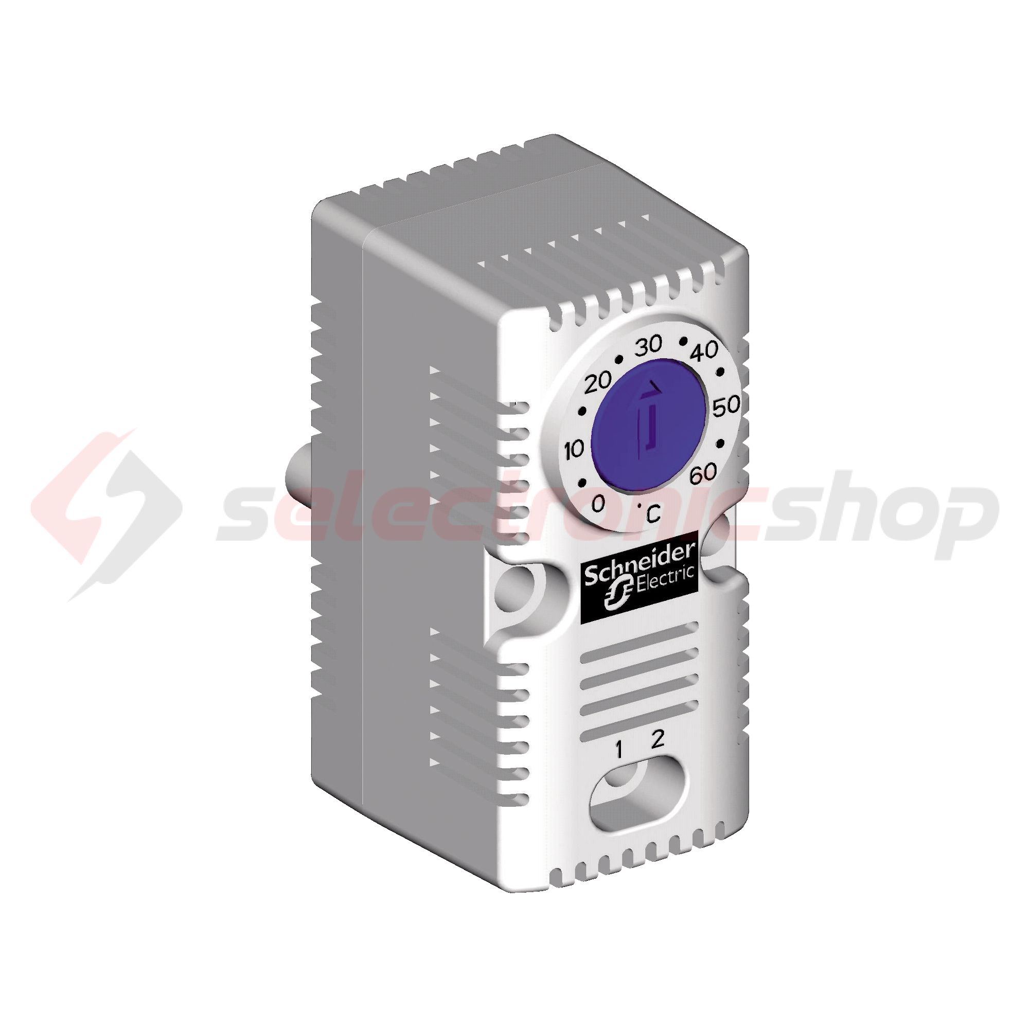 Termosztát sorolható hűtés 0-60°C 10A 250V záró ClimaSys CC Schneider - NSYCCOTHO