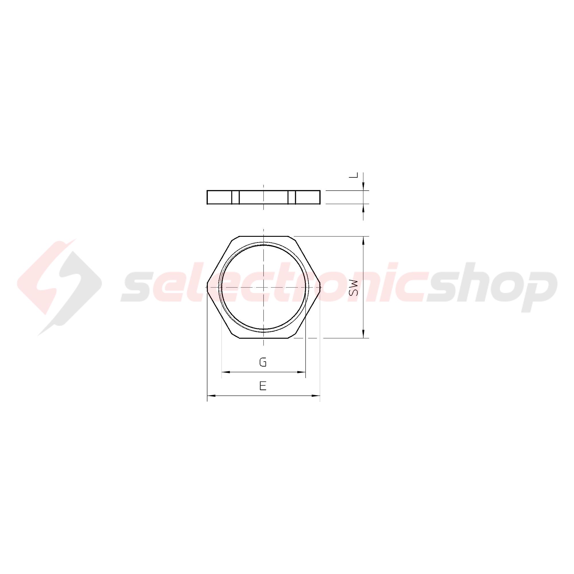 Tömszelence ellenanya M 25 fém 169 MS M25 OBO-BETTERMANN - 2091631