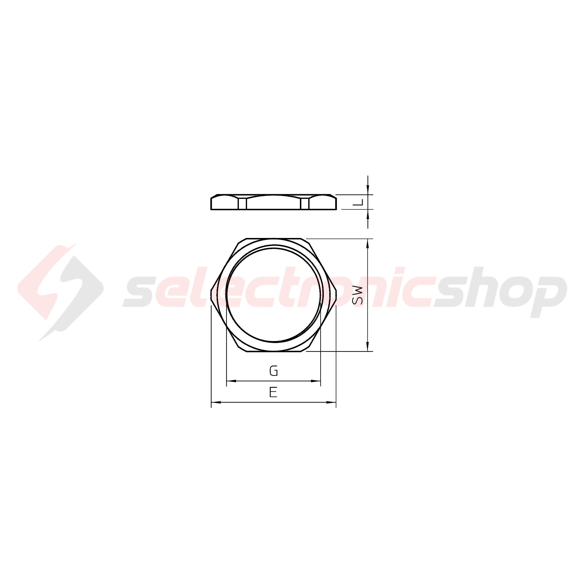 Tömszelence ellenanya PG 29 fém 169 MS PG29 OBO-BETTERMANN - 2091291