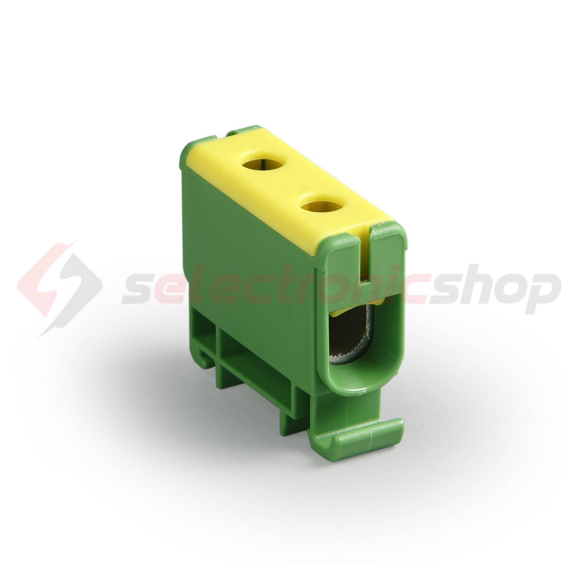 Univerzális sorkapocs PE zöld-sárga 2,5-52mm2Cu 6-52mm2Alu 1P csavaros kalapsínre KE61.3 Ensto