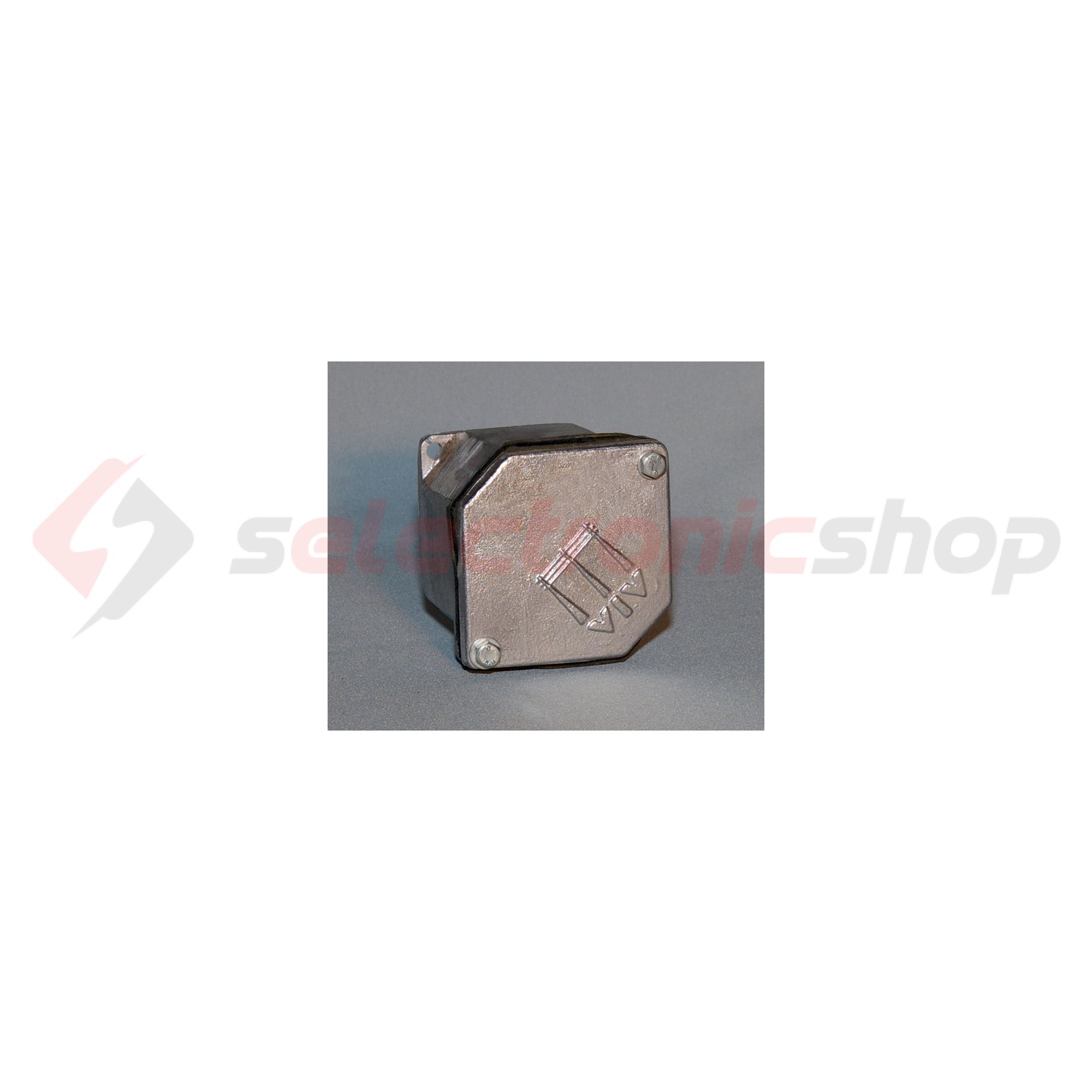 Üres doboz alumínium 100mmx 100mmx 64mm IP54 zártfedlél kültéri Govill - AD-100