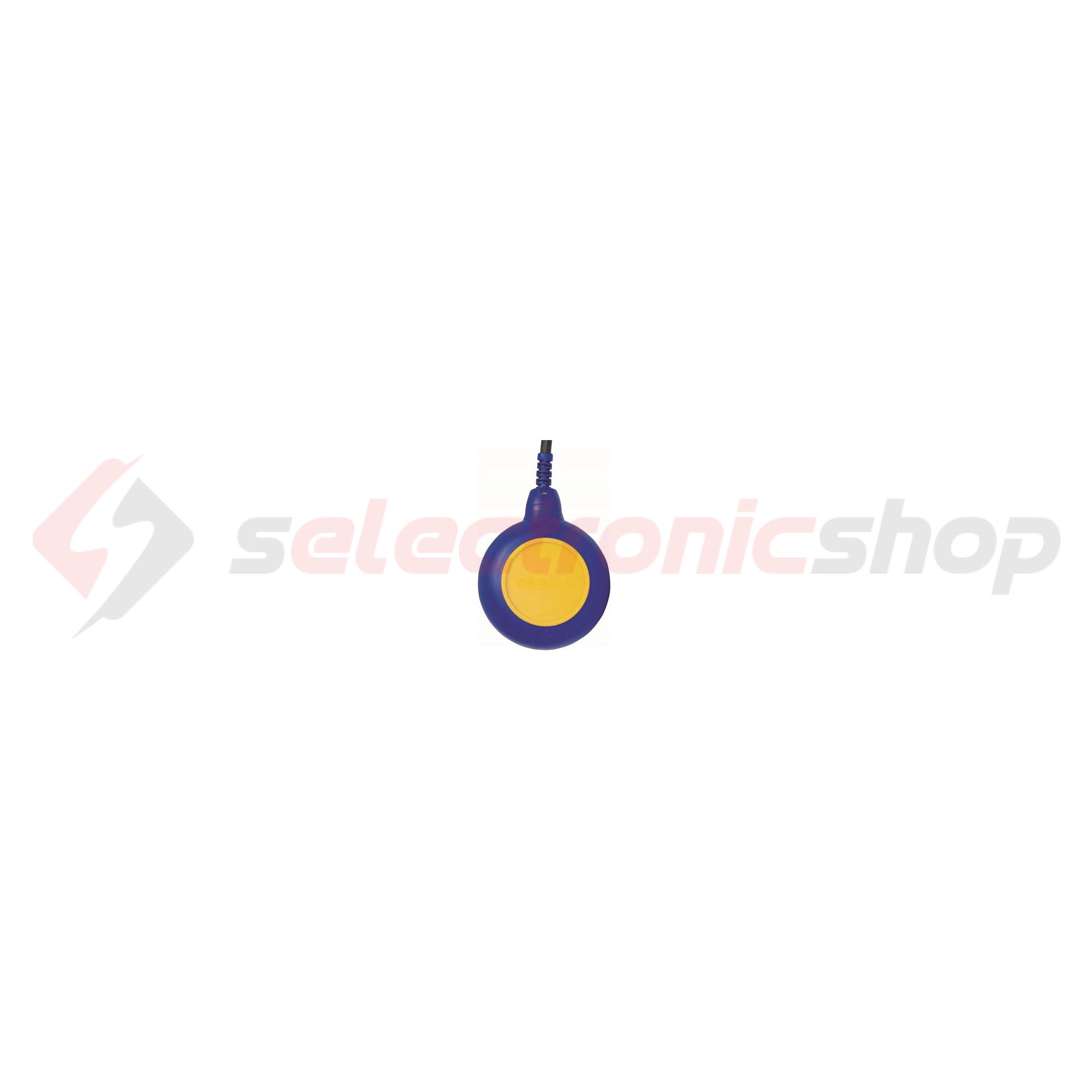 Úszókapcsoló 10m PVC tiszta vízre ellensúly nélkül 1P váltó 10A IP68 Nivofloat Nivelco - NLP-110-1