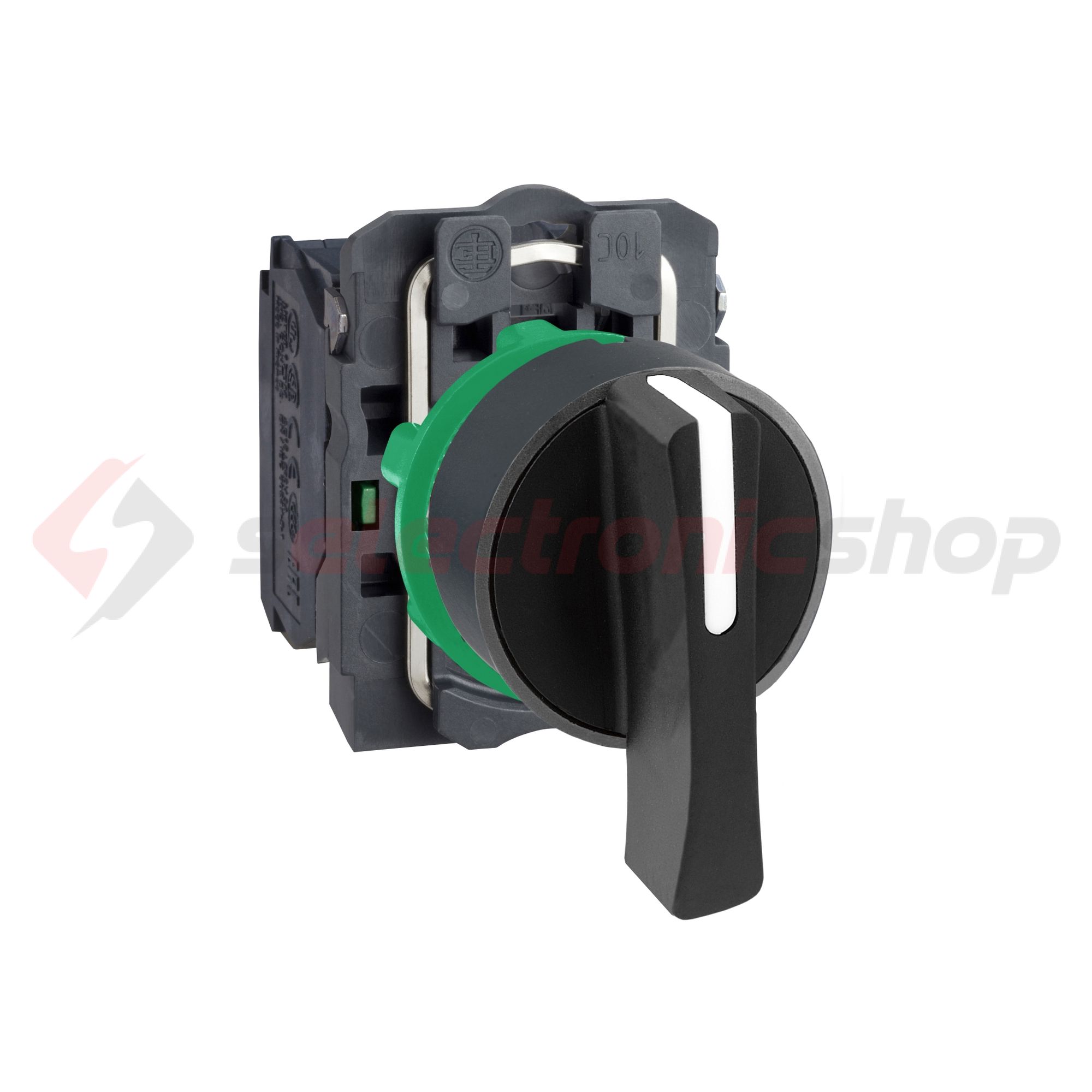 Választókapcsoló komplett műa. d22 3-állású 2-z hosszú forgatókaros fekete Harmony XB5 Schneider - XB5AJ33