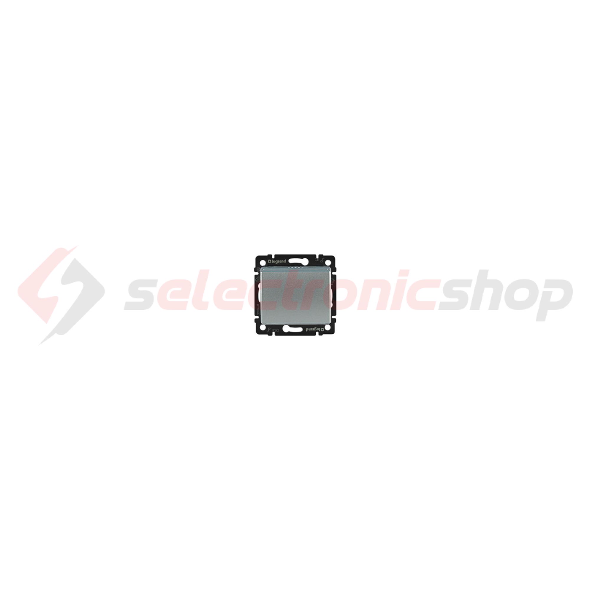 Valena 101 1P hotelkártya-kapcsoló betét közp. fedéllel alumínium süllyesztett csavaros LEGRAND - 770235