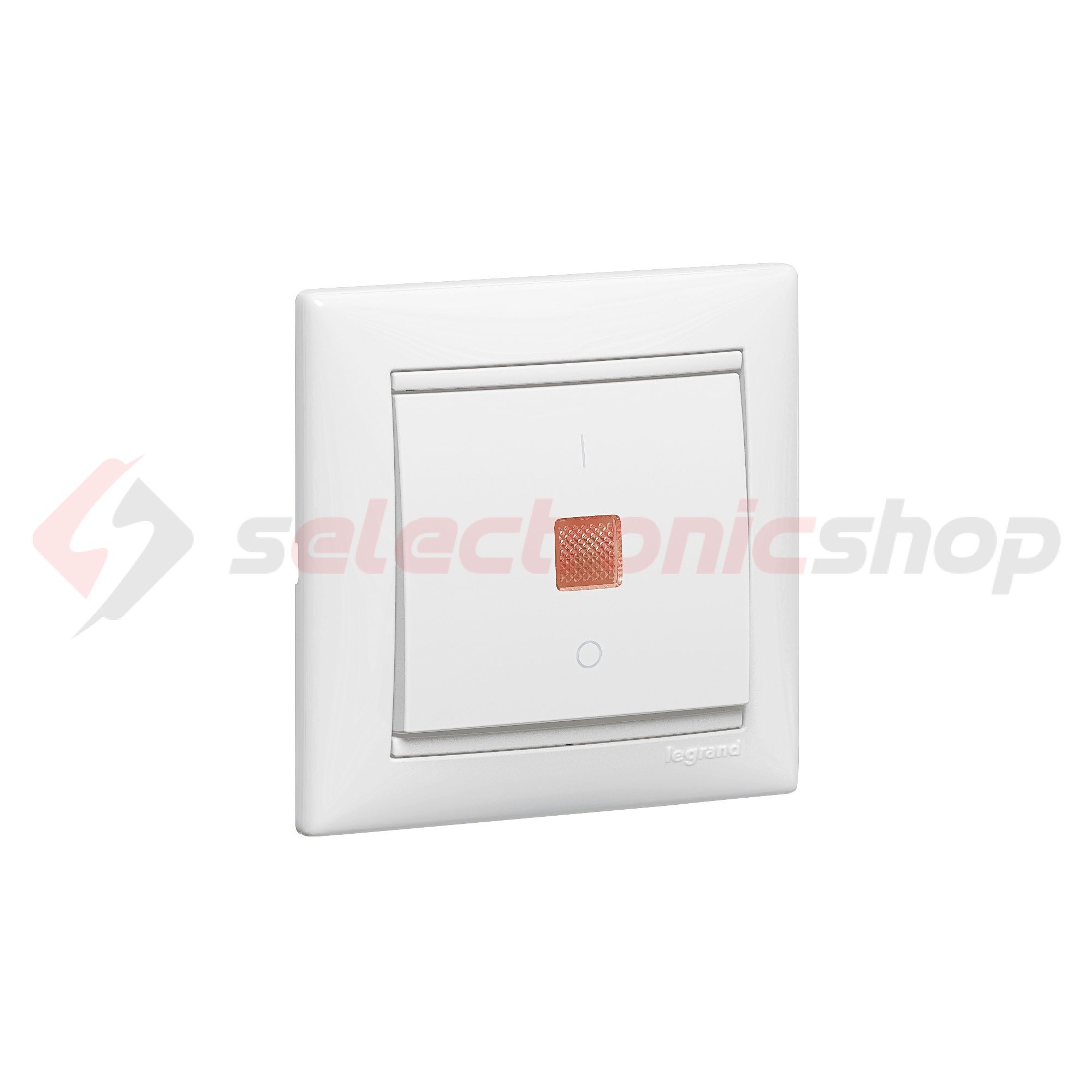 Valena 102 2P kapcsoló betét közp. fedéllel fehér süllyesztett IP31 1- billentyű/gomb LEGRAND - 774449