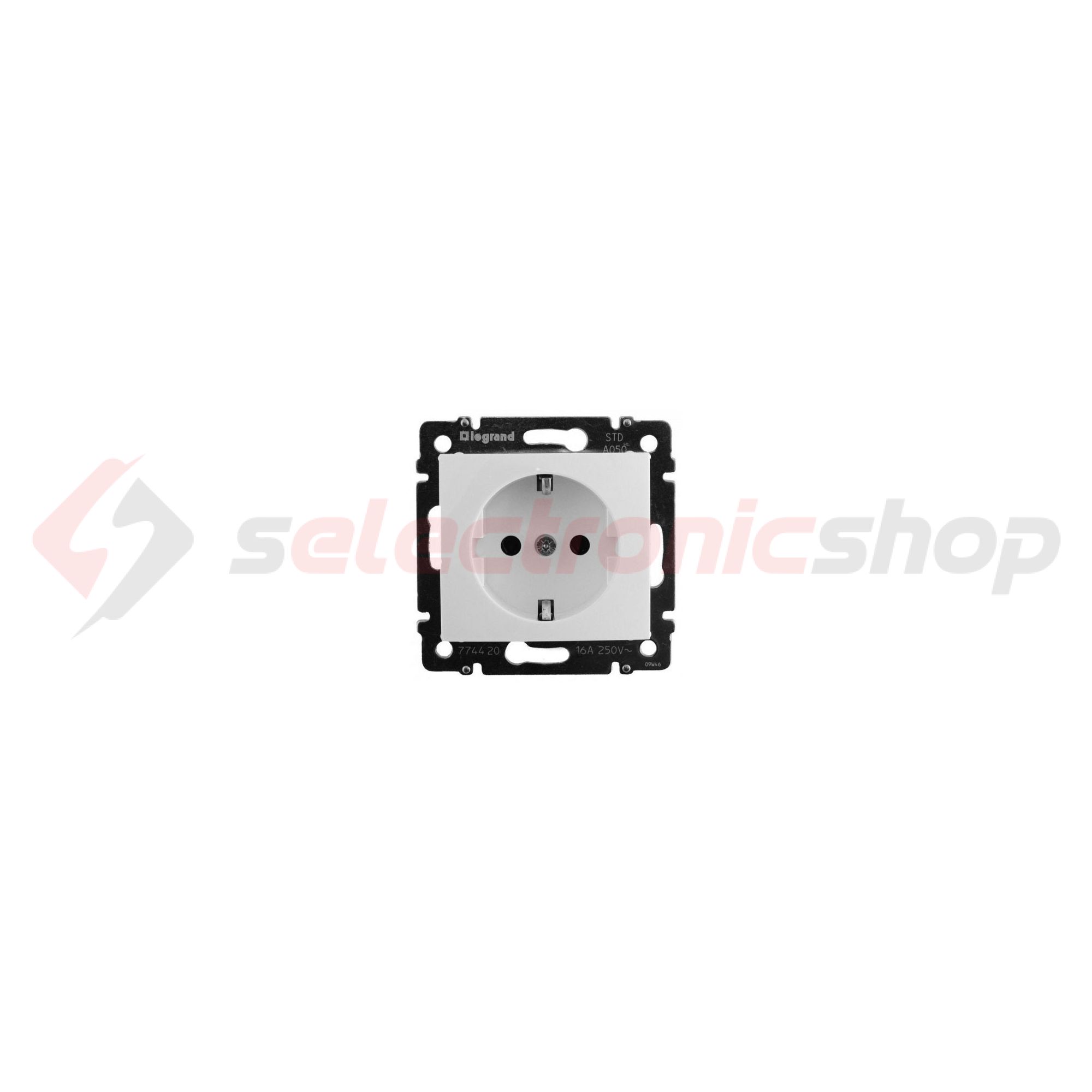 Valena 162 dugalj földelt központi fedlap gyerekzárral fehér IP21 süllyesztett LEGRAND - 774222