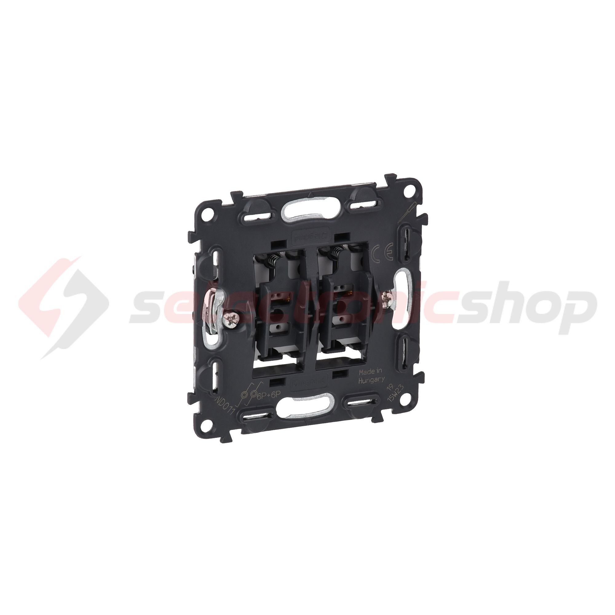 Valena InMatic N106+6 nyomó betét 2- billentyűs 2v IP20 süllyesztett dmax. műanyag LEGRAND - 752018