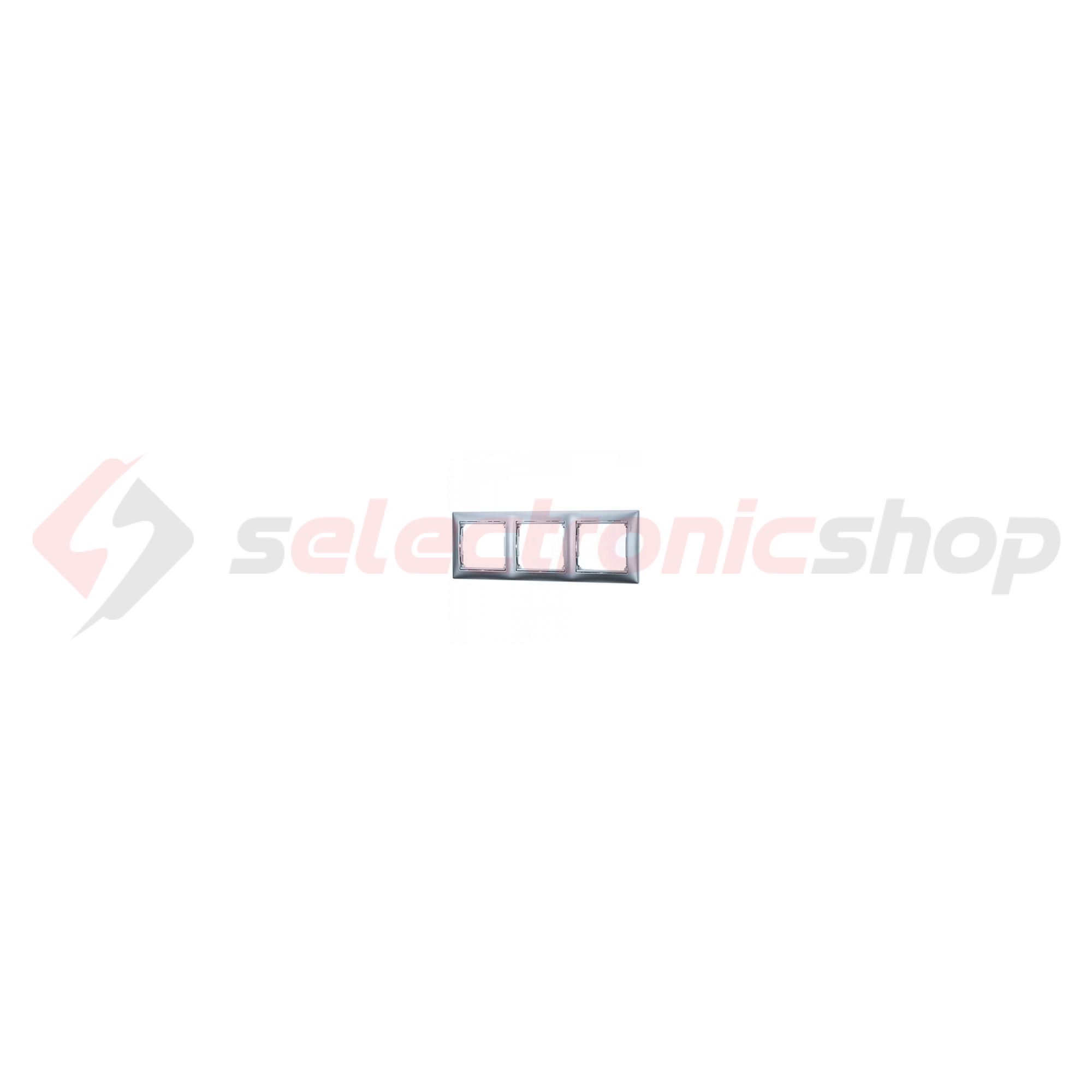 Valena keret 3-as alumínium vízszintes műanyag LEGRAND - 770153