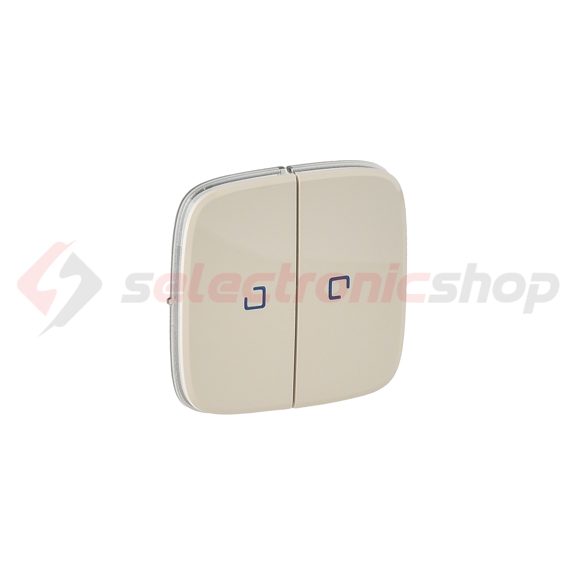 ValenaAllure billentyű kettős kapcs/nyg.-hoz bézs üres-jel  jelzőfényes IP20 műanyag LEGRAND - 755226