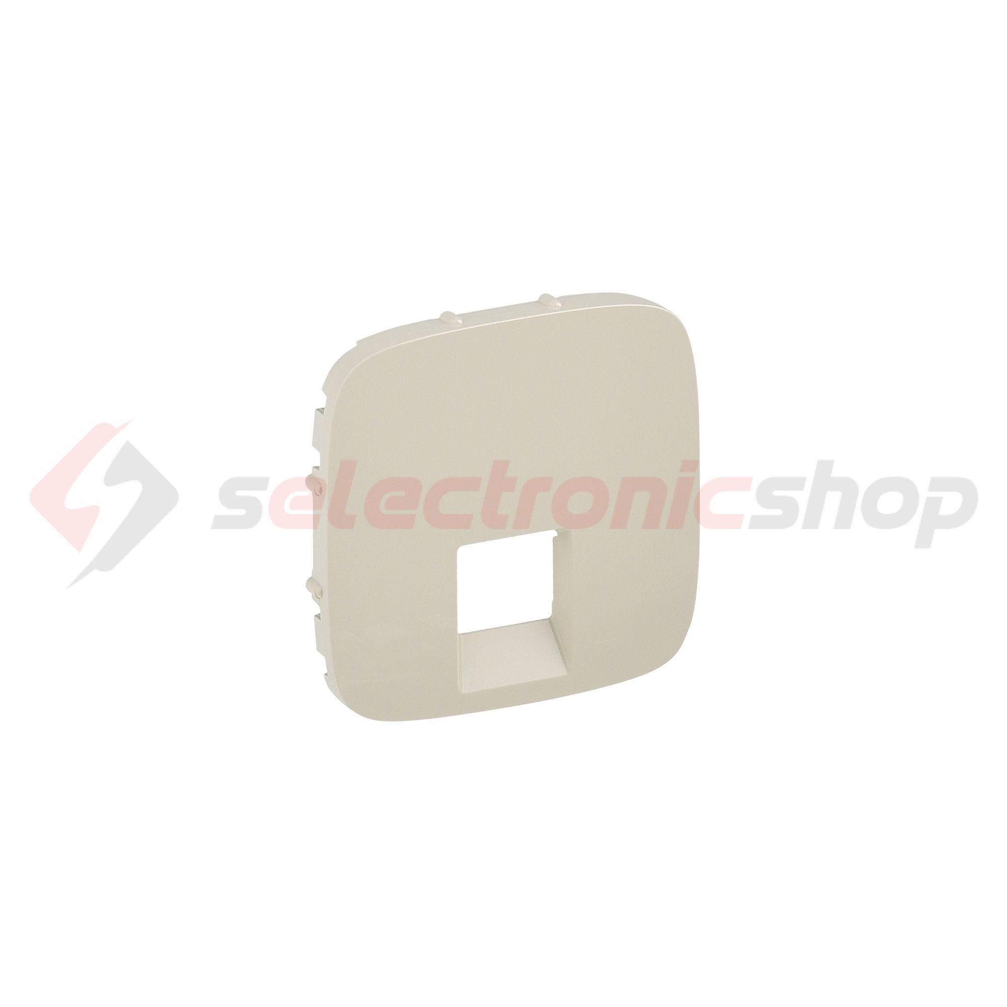 ValenaAllure fedlap RJ45/RJ11 adatcsatlakozóhoz műanyag címketartó nélkül elefántcsont LEGRAND - 755416