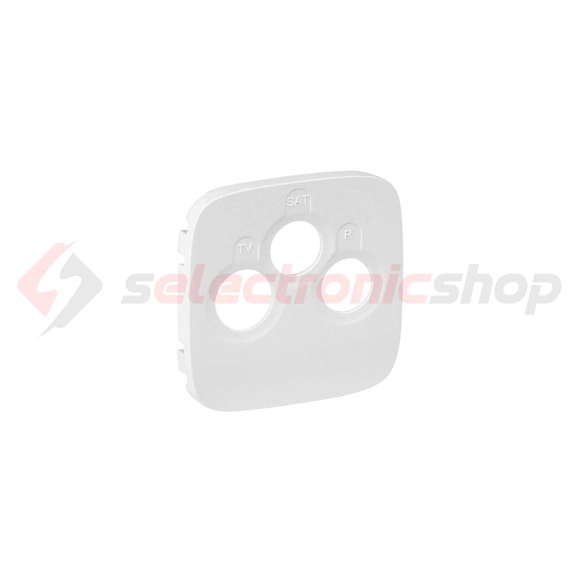 ValenaAllure fedlap TV-RD-SAT koax-antennadugaljhoz műanyag fehér címketartó nélkül LEGRAND - 754795