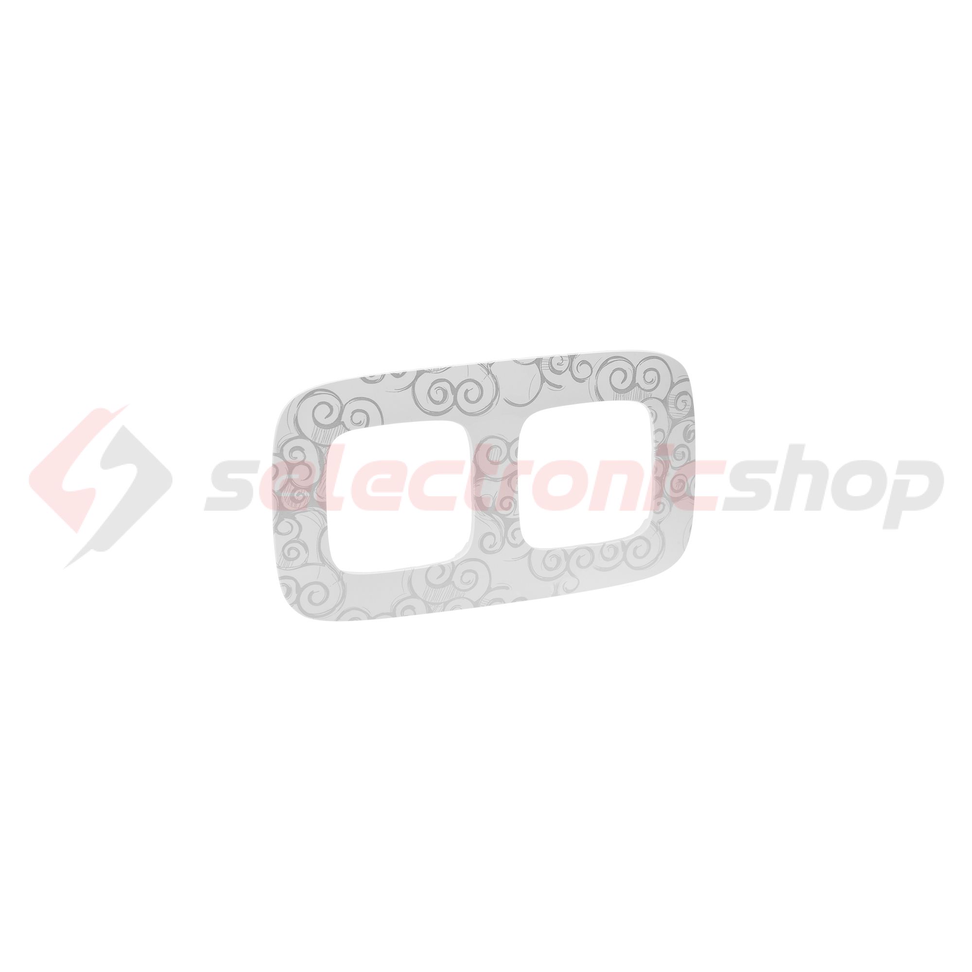 ValenaAllure keret 2-es króm dekor vízszintes és függőleges műanyag LEGRAND - 754342