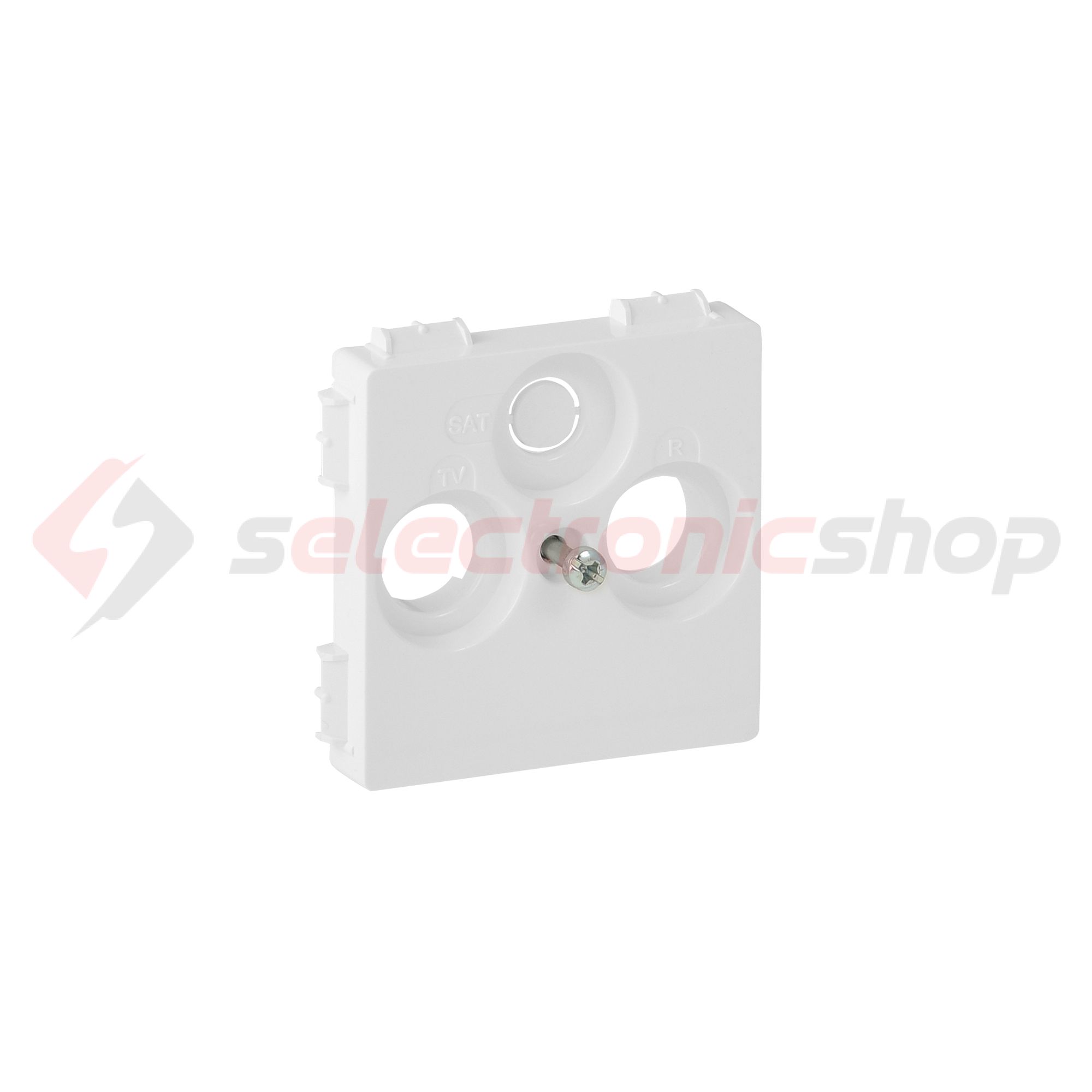 ValenaLife fedlap TV-RD-SAT koax-antennadugaljhoz műanyag fehér címketartó nélkül LEGRAND - 754800
