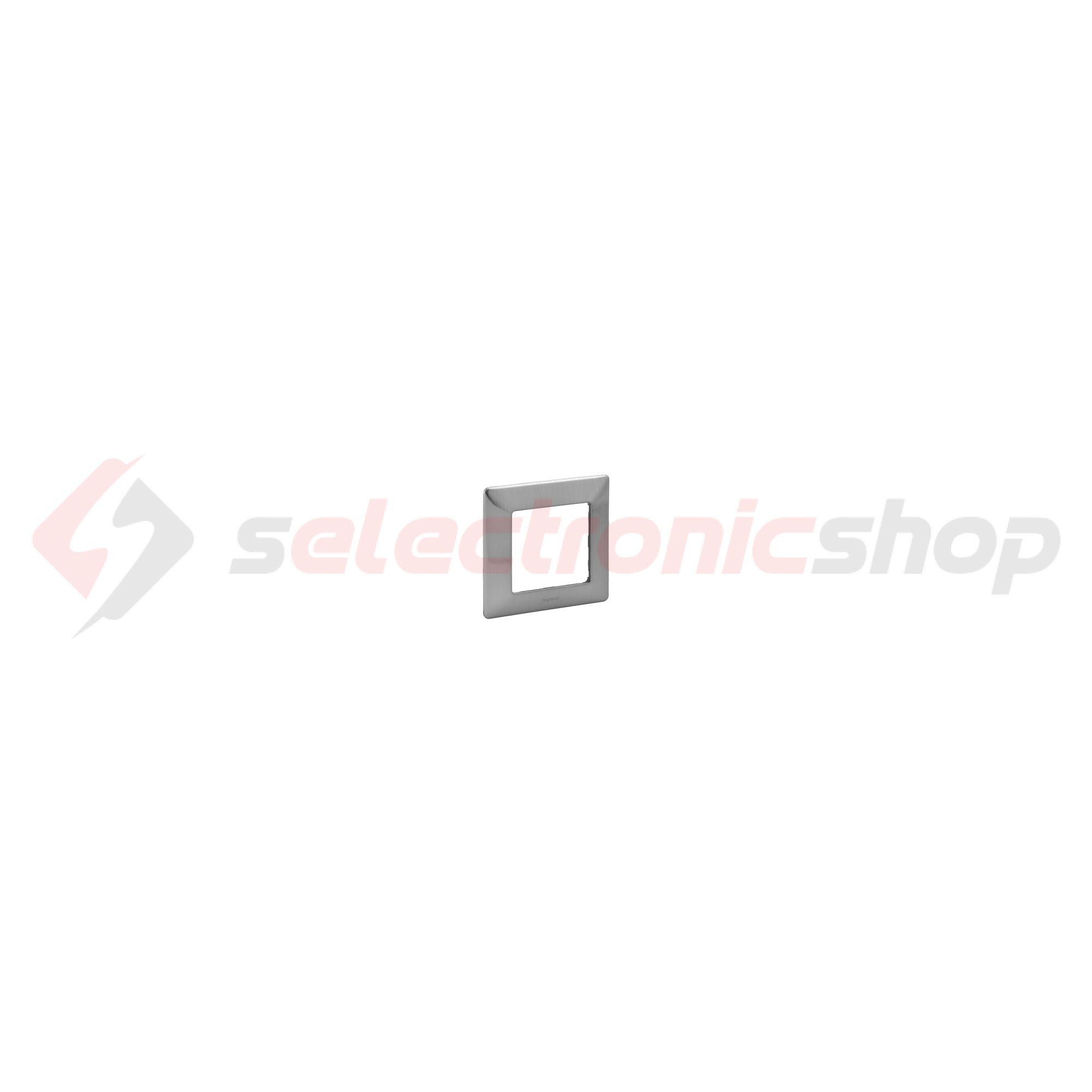 ValenaLife keret 1-es inox dekor vízszintes és függőleges műanyag LEGRAND - 754151