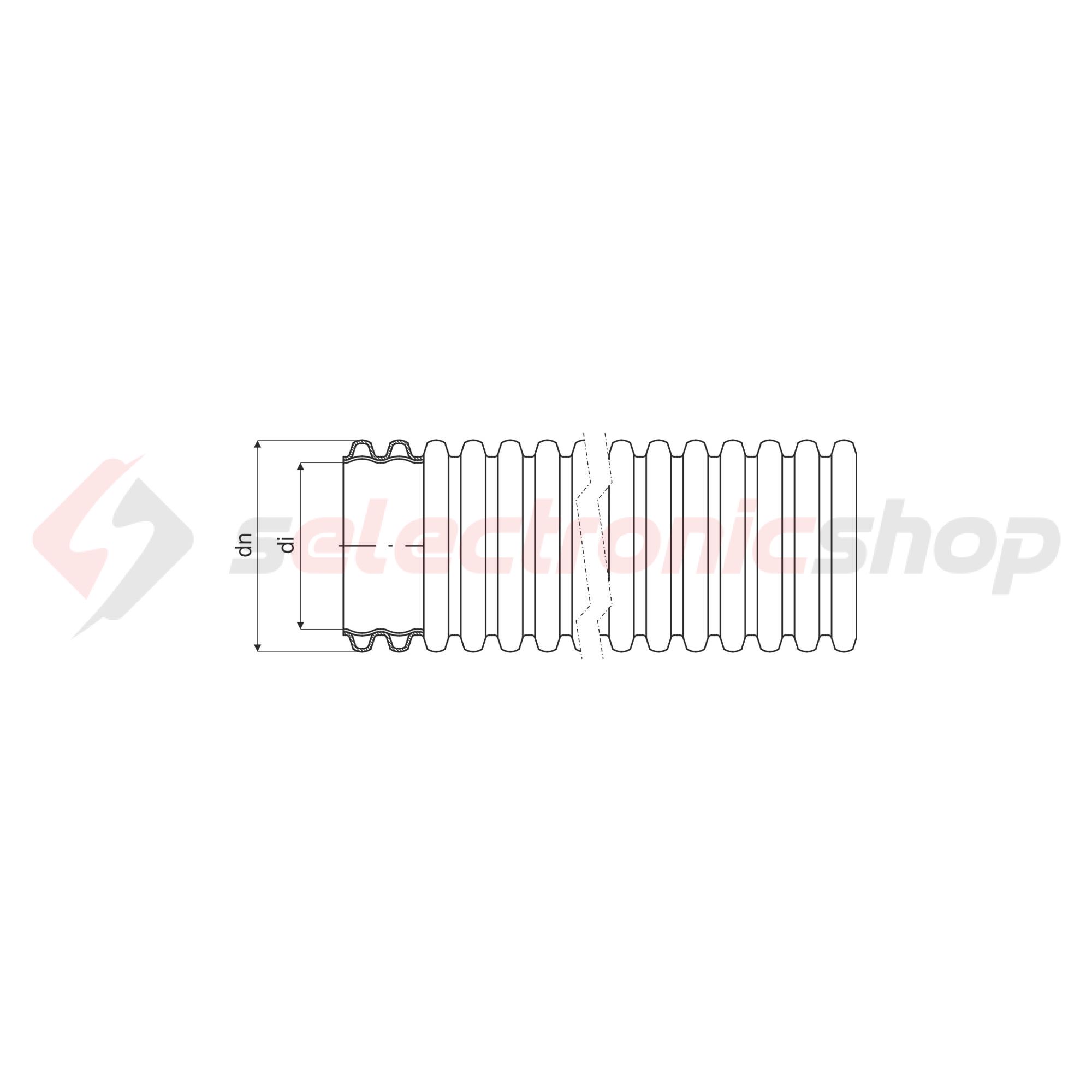 Védőcső 50m 50mm fekete KOPOFLEX KOPOS - KF 09050_UVFA