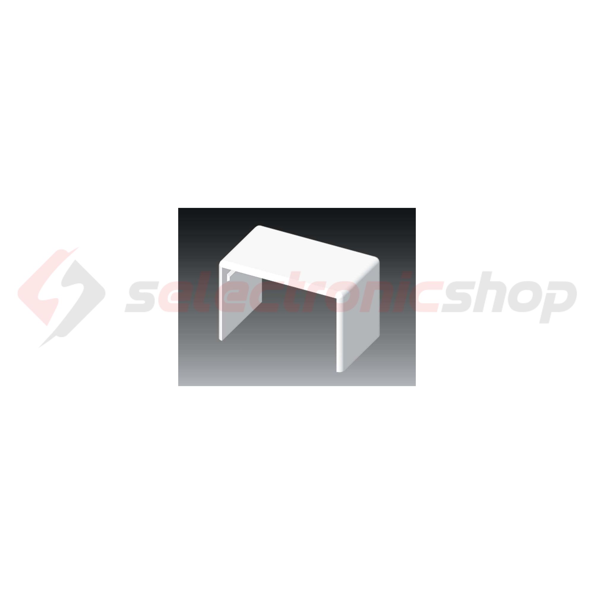 Vezetékcsatorna illesztéstakaró 60X40-hez 40mmx műanyag fényesfehér kültér LH KOPOS - 8652_HB