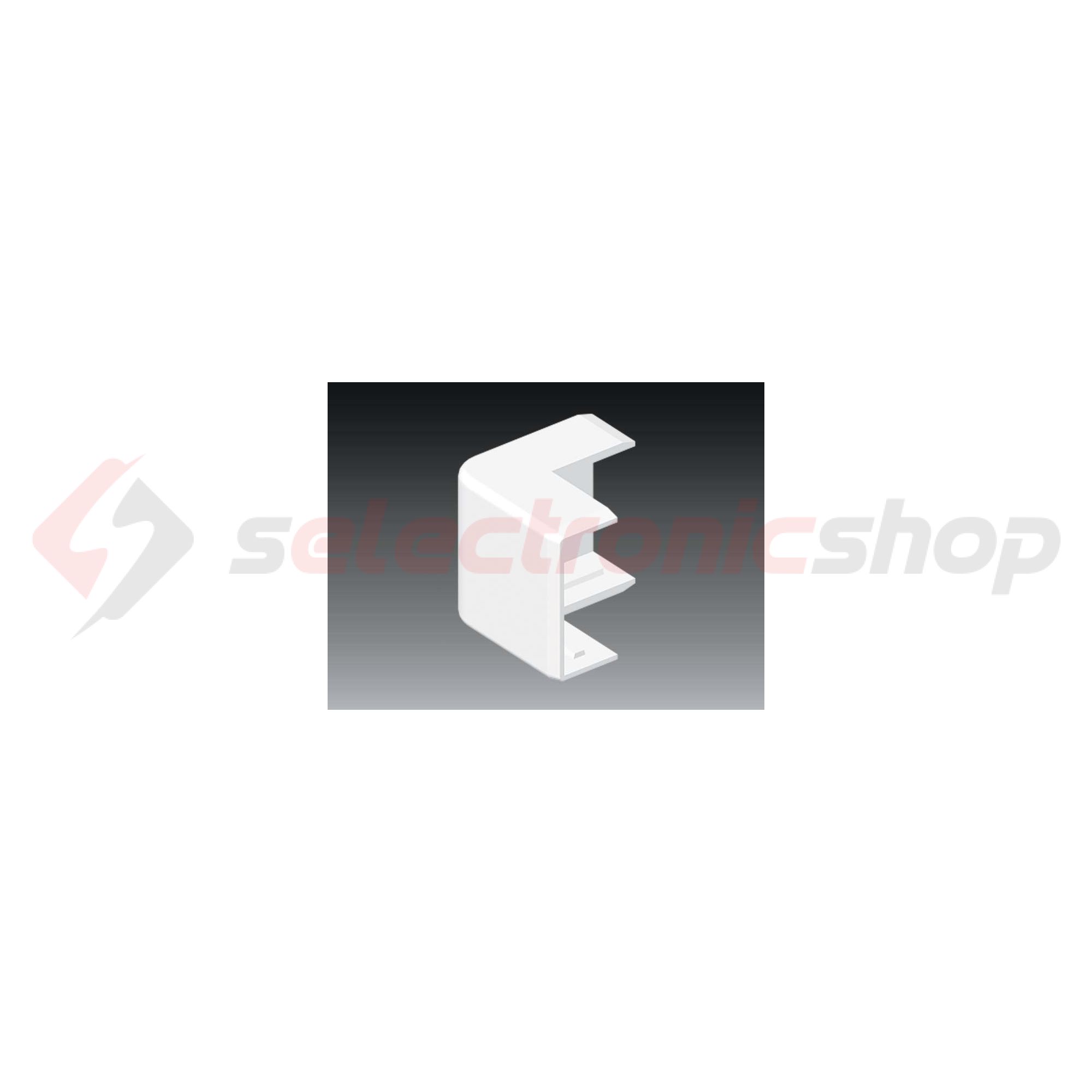 Vezetékcsatorna külső sarok fedél 40x20x-hoz 18.5mmx 41.1mmx 90° alap+fedél műanyag LHD KOPOS - 8636_HB