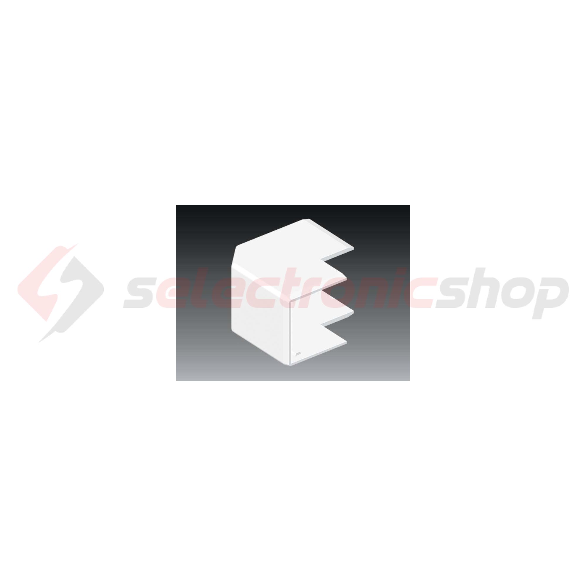 Vezetékcsatorna külső sarok fedél 40X40-hez 40.3mmx 40mmx 90° alap+fedél műanyag LHD KOPOS - 8646_HB