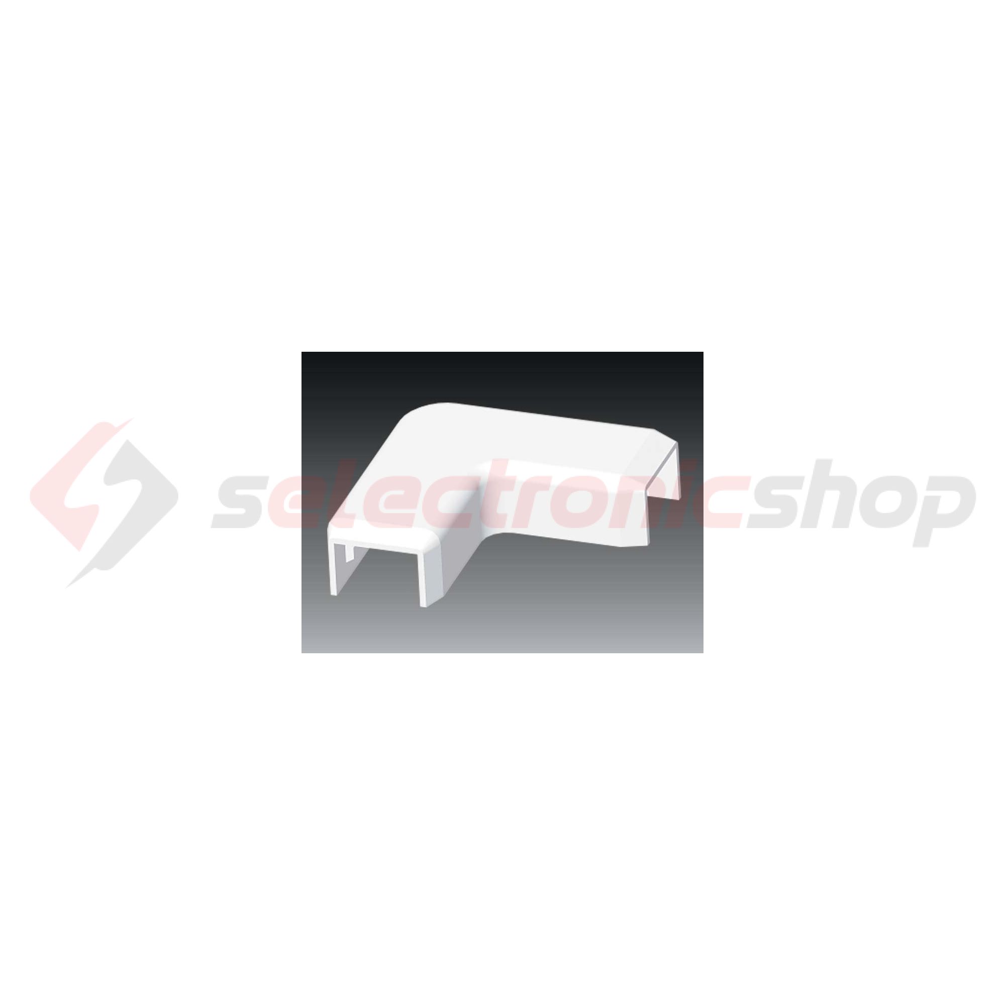 Vezetékcsatorna L-idom-fedél 15X10-hez alap+fedél 10mmx 15mmx 90° műanyag fényesfehér LH KOPOS - 8683_HB