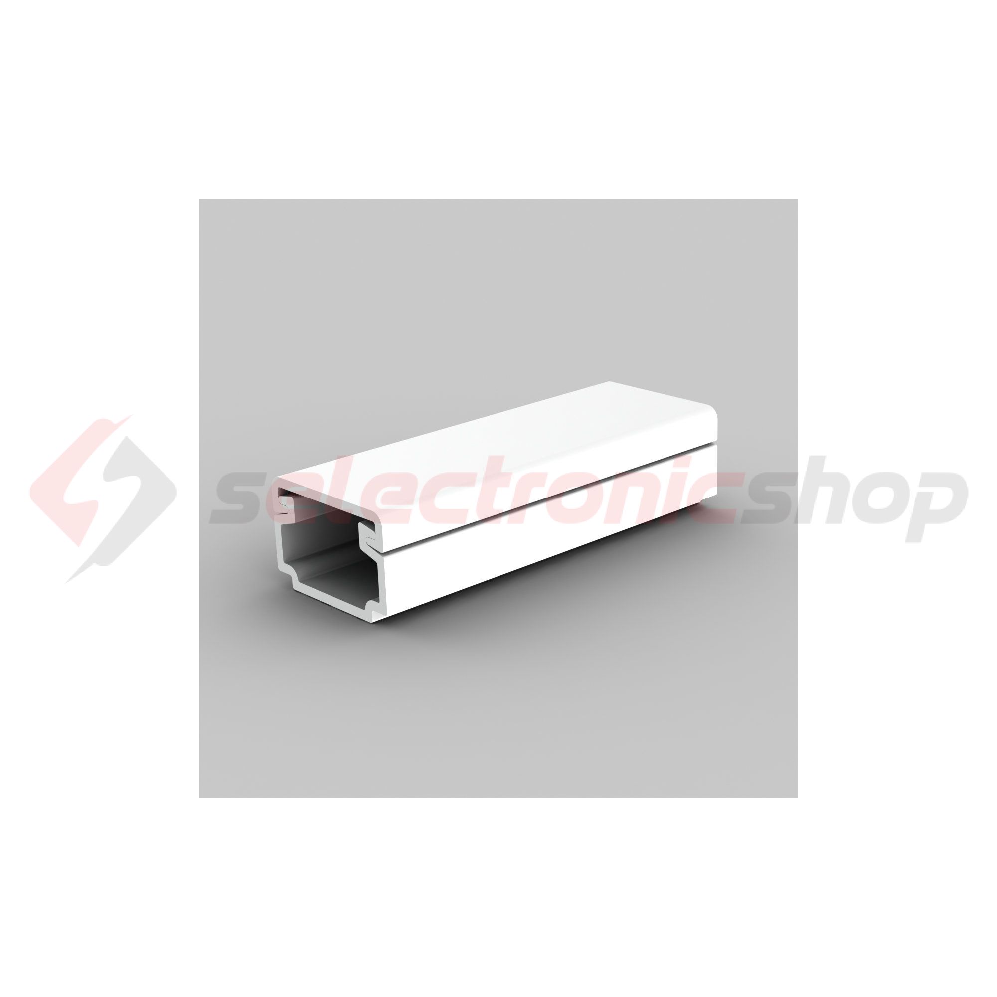 Vezetékcsatorna műanyag 15mm x 10mm x 2000mm fehér kezeletlen LH KOPOS - LH 15X10_HD