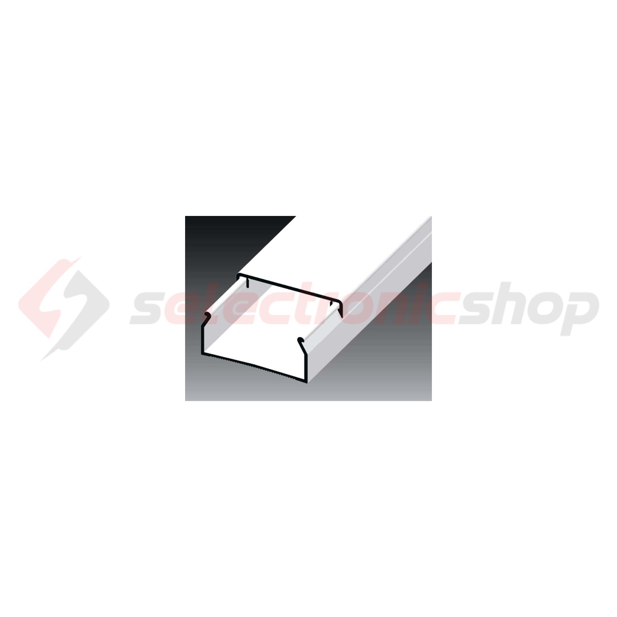 Vezetékcsatorna öntapadós műanyag 32mm x 15mm x 2000mm fehér kezeletlen LHD KOPOS - LHD 32X15_P2