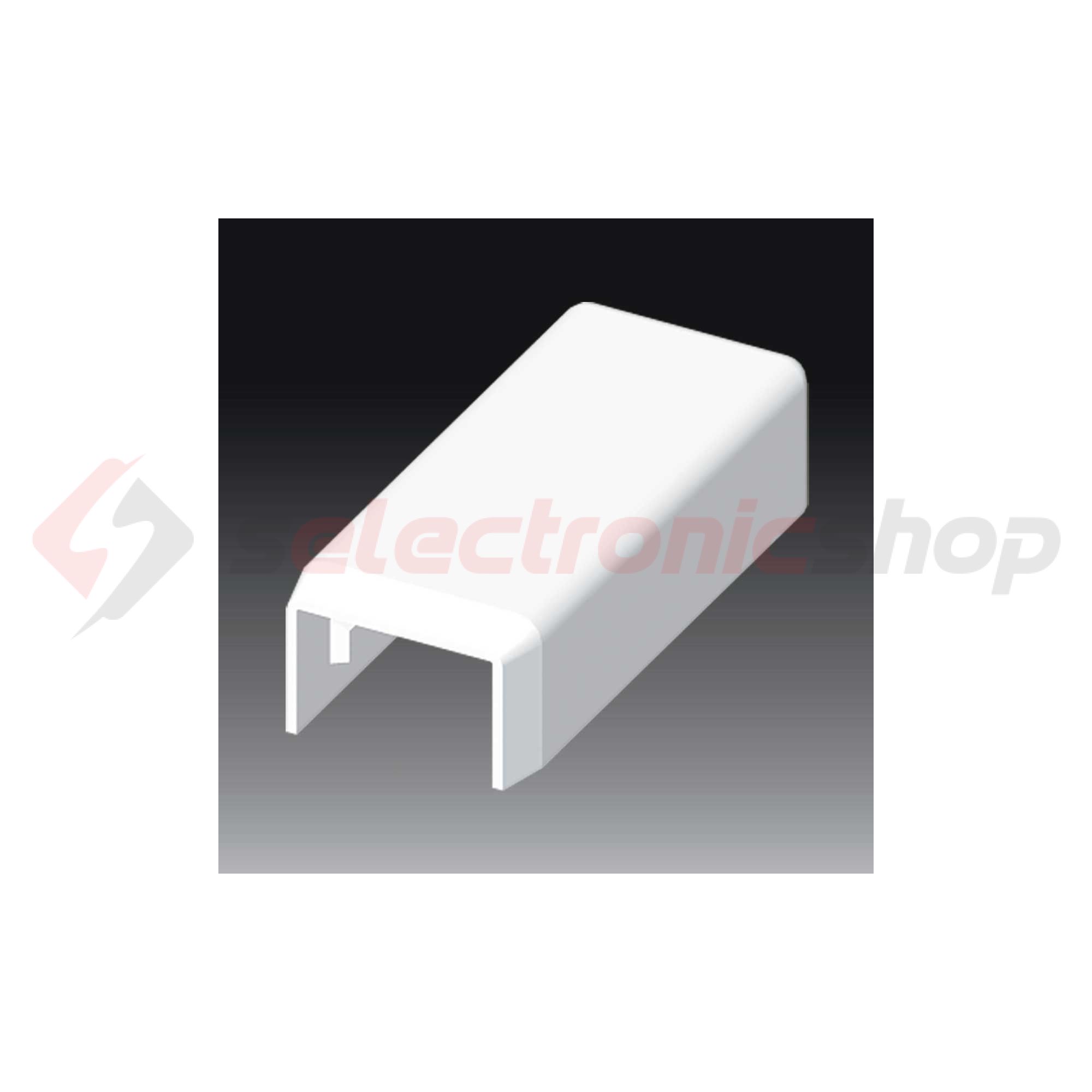 Vezetékcsatorna végzáró 15X10-hez balos/jobbos 10mmx 15mmx műanyag fényesfehér LH KOPOS - 8681_HB