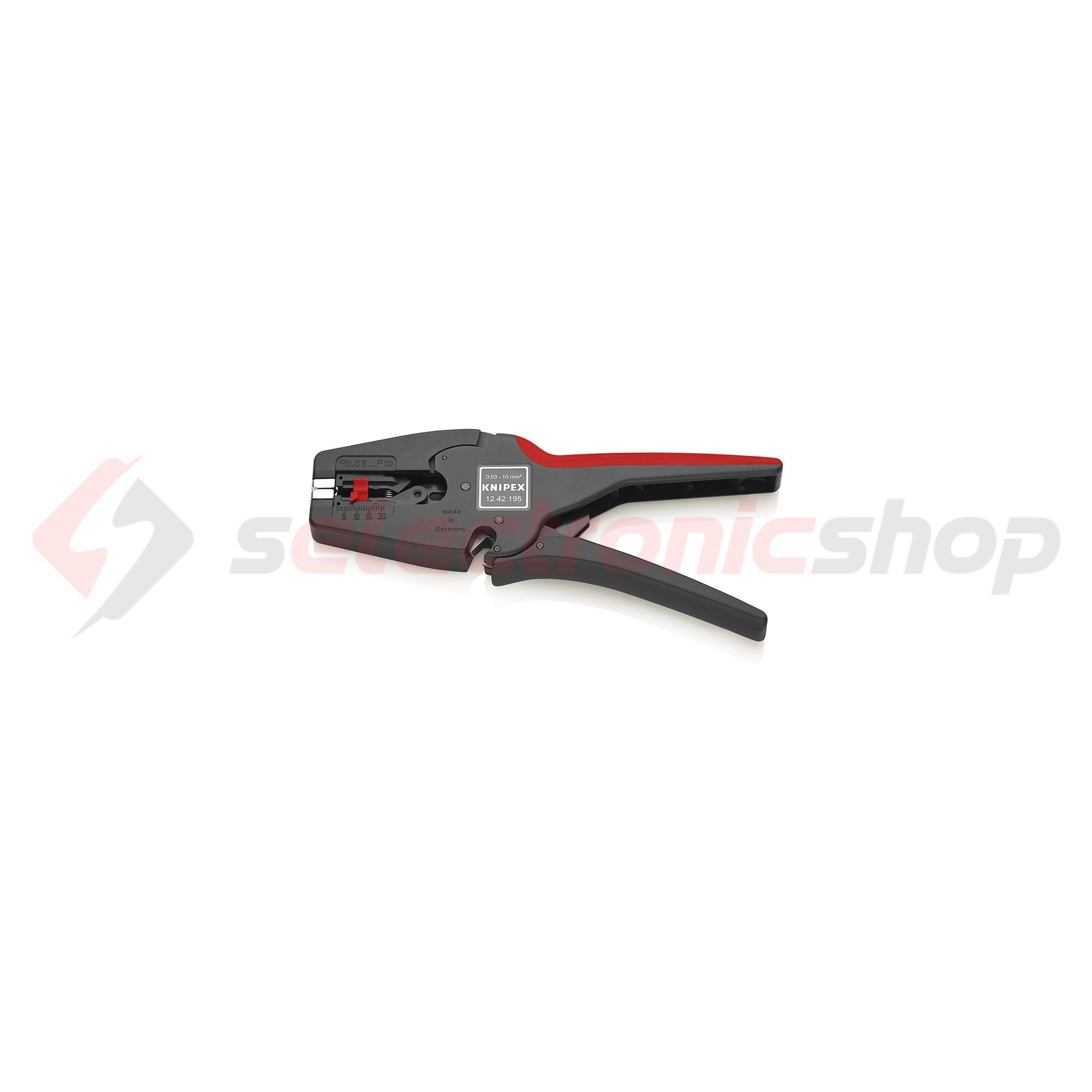 Vezetékcsupaszító fogó automatikus cserélhető késekkel 0.03-10mm2 MultiStrip 10 KNIPEX - 1242195